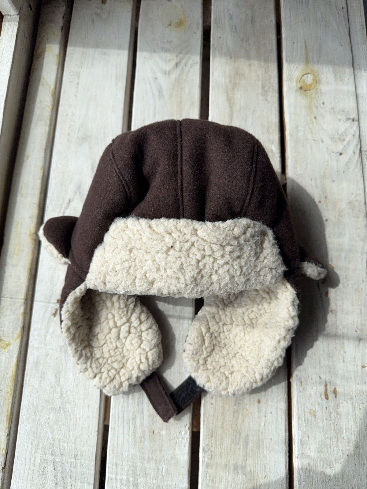 Abercrombie & Fitch × Japanese Brand Y2K Style Mohair Fuzzy Ushanka Hat Faux Fur Size ONE SIZE - 4 Thumbnail