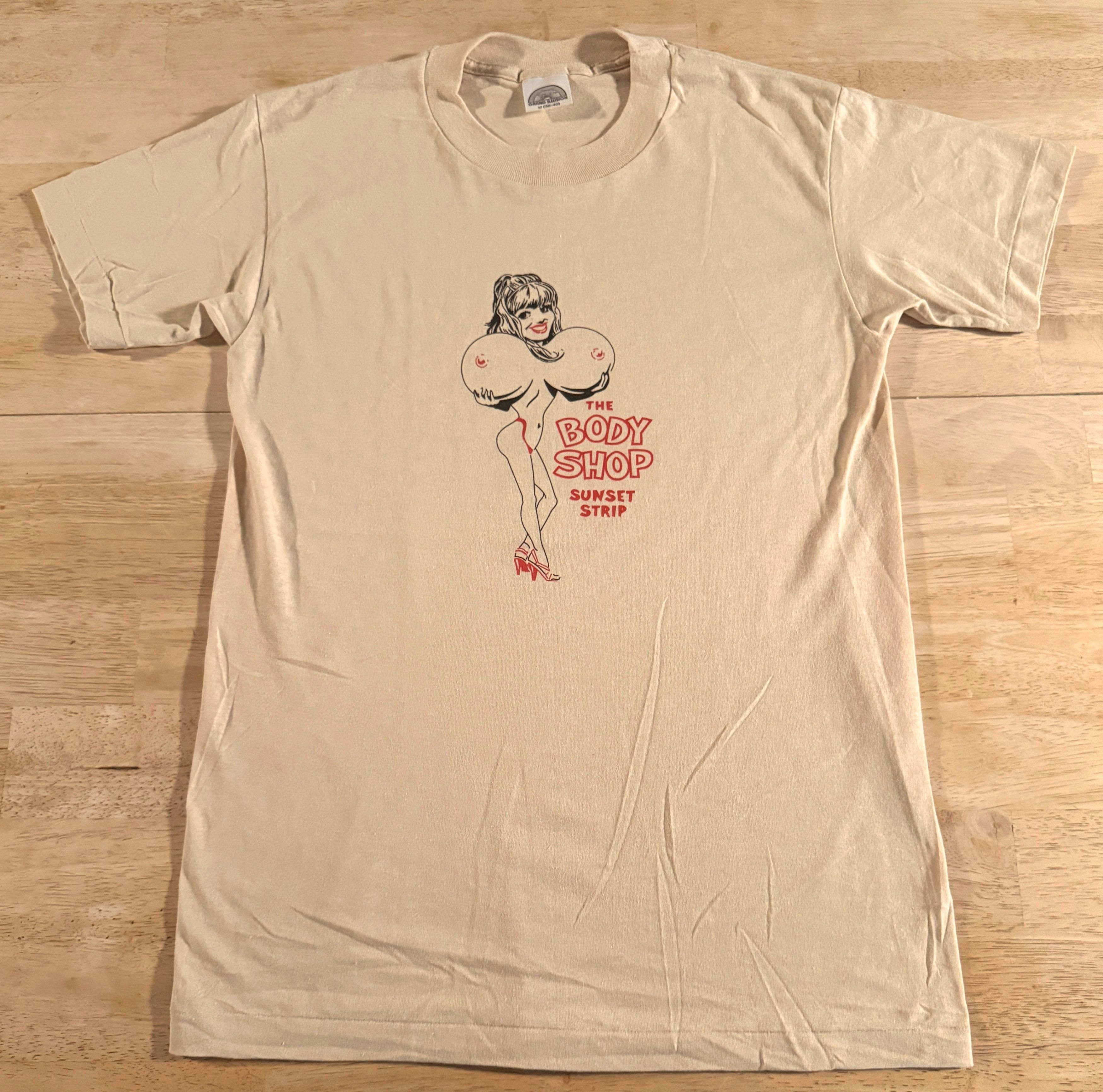 Vintage The Body Shop Sunset Strip Vintage Shirt Big Boobs Nude Porn Size US M / EU 48-50 / 2 - 2 Thumbnail