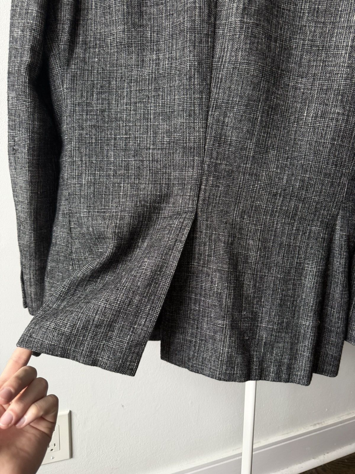 John Varvatos John Varvatos USA Luxe Blazer 42R Gray Sport Coat Jacket Size US L / EU 52-54 / 3 - 14 Thumbnail