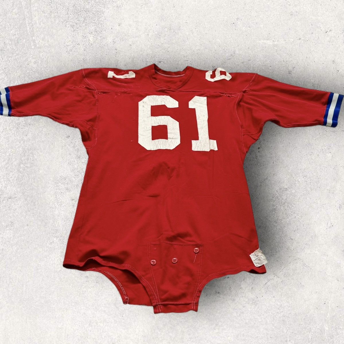 image of Made In USA x Vintage 50/60S Football Jersey Size Large in Red, Men's