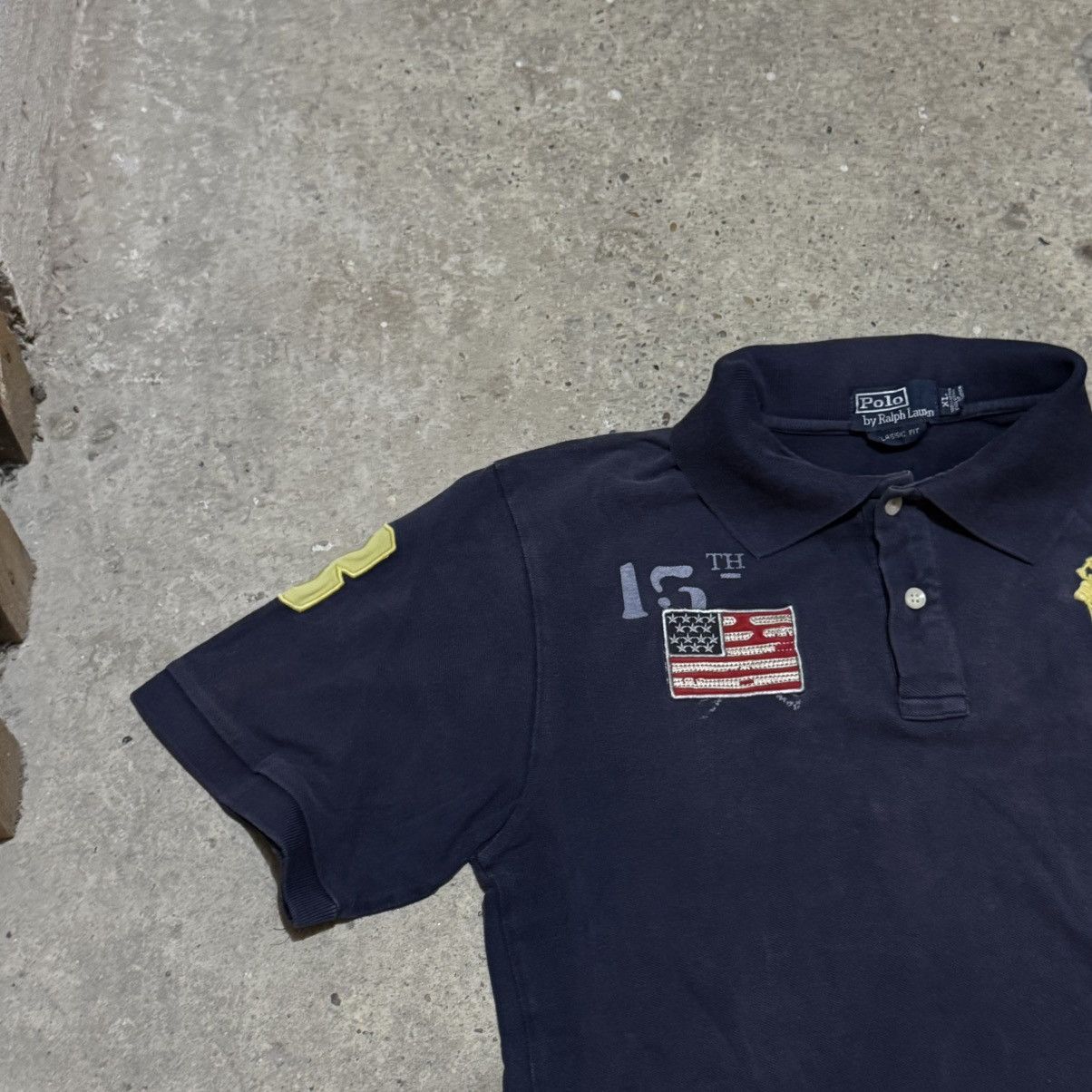 Polo Ralph Lauren × Ralph Lauren Vintage Polo Ralph Lauren y2k embroidered usa flag Size US XL / EU 56 / 4 - 4 Thumbnail