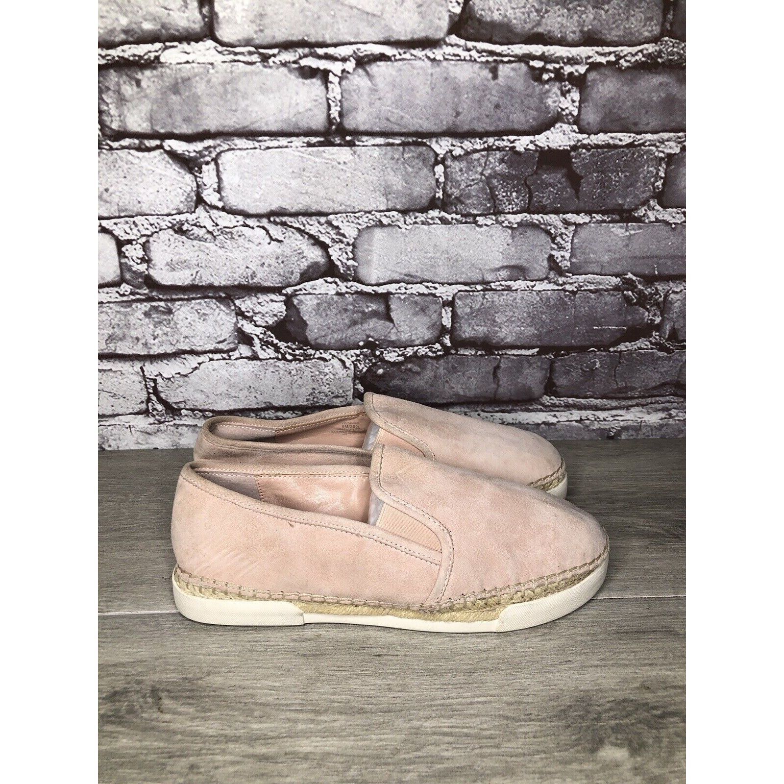 Vince Camuto VINCE CAMUTO Tambie Blush Pink Suede Leather Espadrille Loaf Size US 8 / IT 38 - 18 Thumbnail