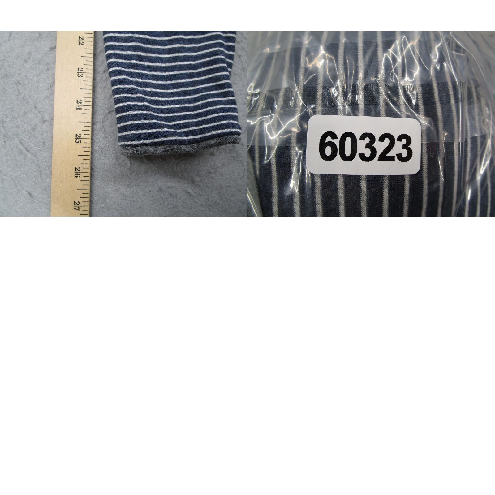 Faherty Faherty Shirt Mens Large Gray Reversible Long Sleeve Crewneck Bohemian Stripe Knit T-Shirt Size US L / EU 52-54 / 3 - 8 Thumbnail