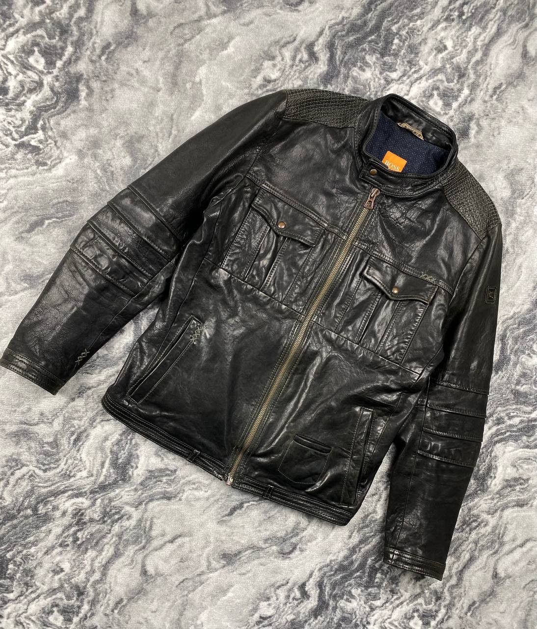 Hugo Boss Hugo Boss Leather Jacket Size US M / EU 48-50 / 2 - 1 Thumbnail