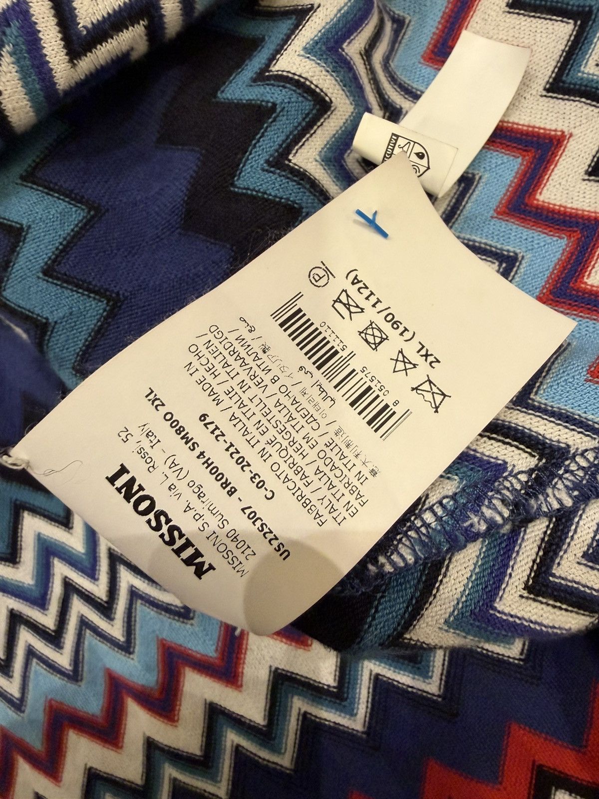 Missoni Missoni Zig Zag Polo Size US XXL / EU 58 / 5 - 6 Thumbnail