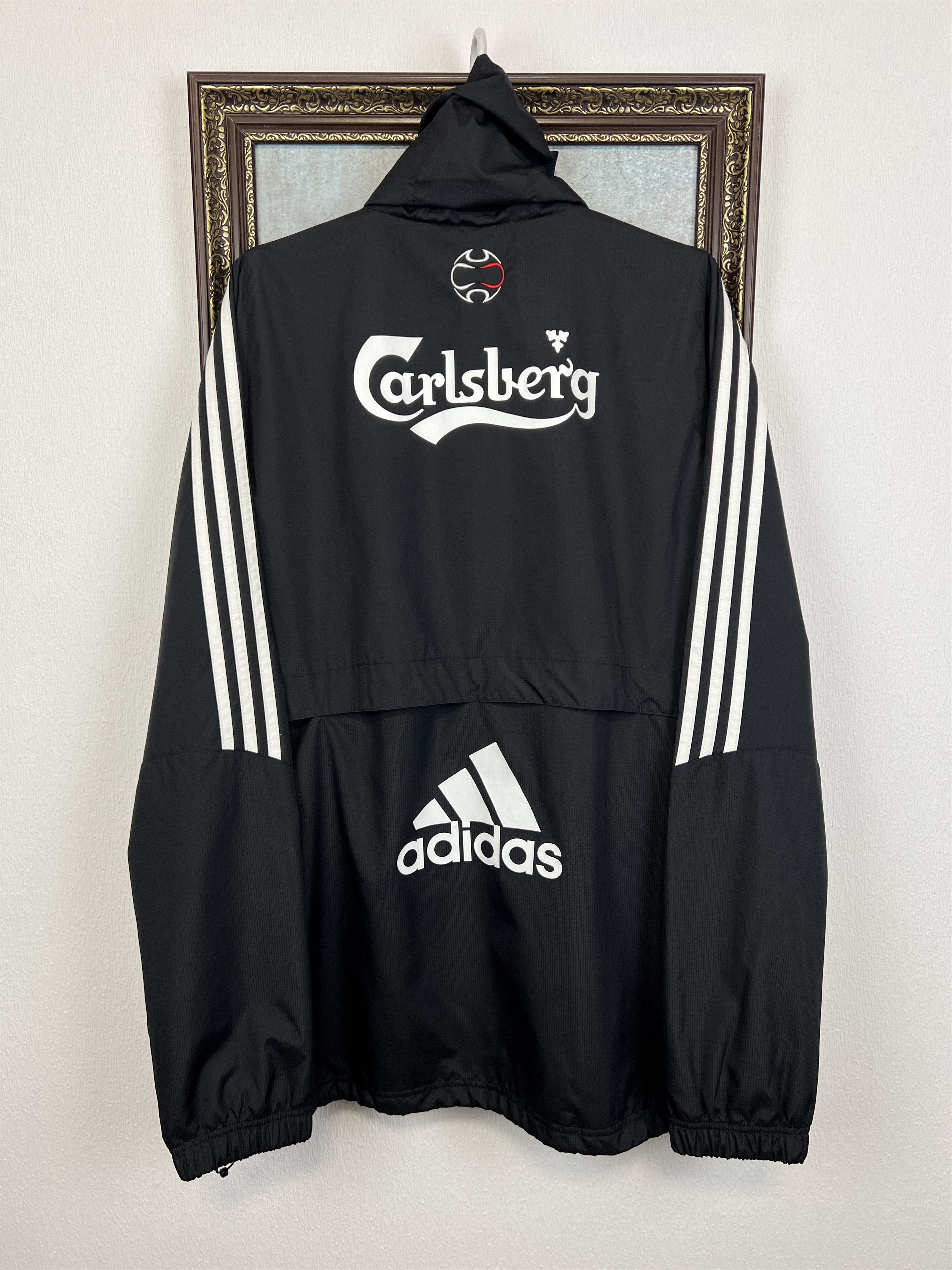 Adidas Liverpool Football Jacket Soccer Track Top Hooded Rare Size US L / EU 52-54 / 3 - 9 Thumbnail