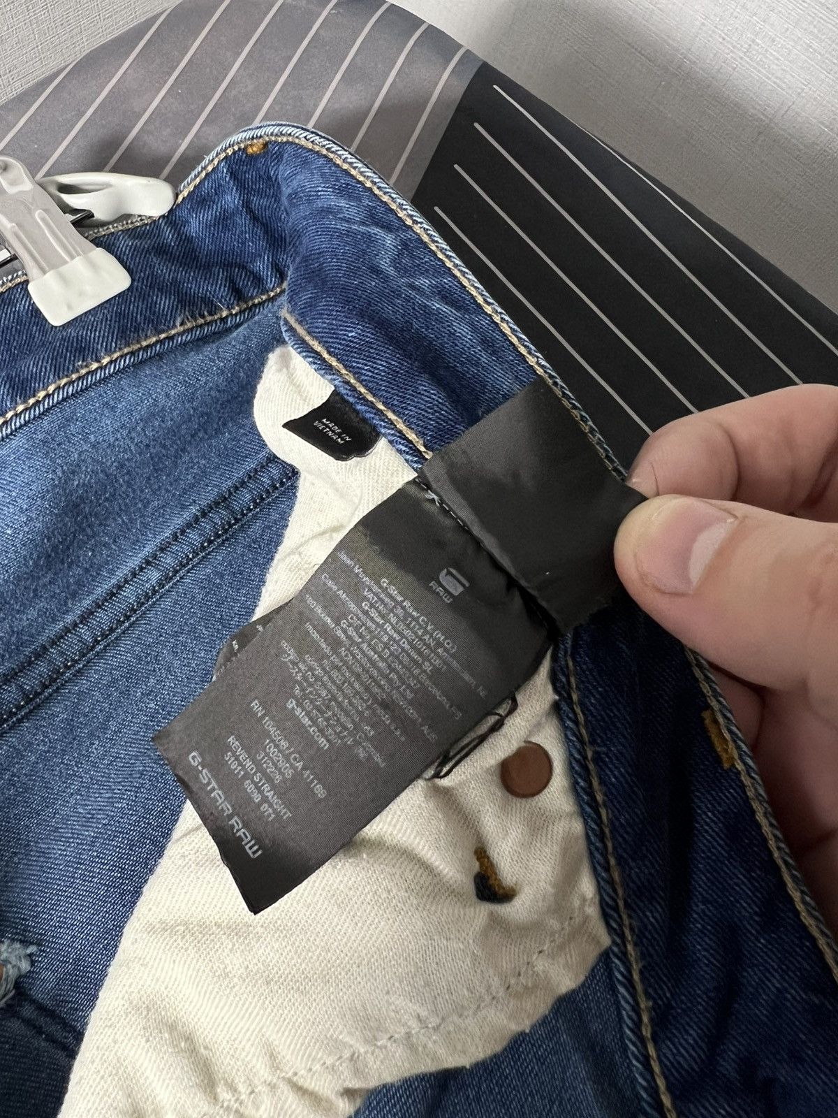 G-Star 🔥 G-Star RAW Revend Straight Jeans — Blue - Size 38 Size US 38 / EU 54 - 19 Thumbnail