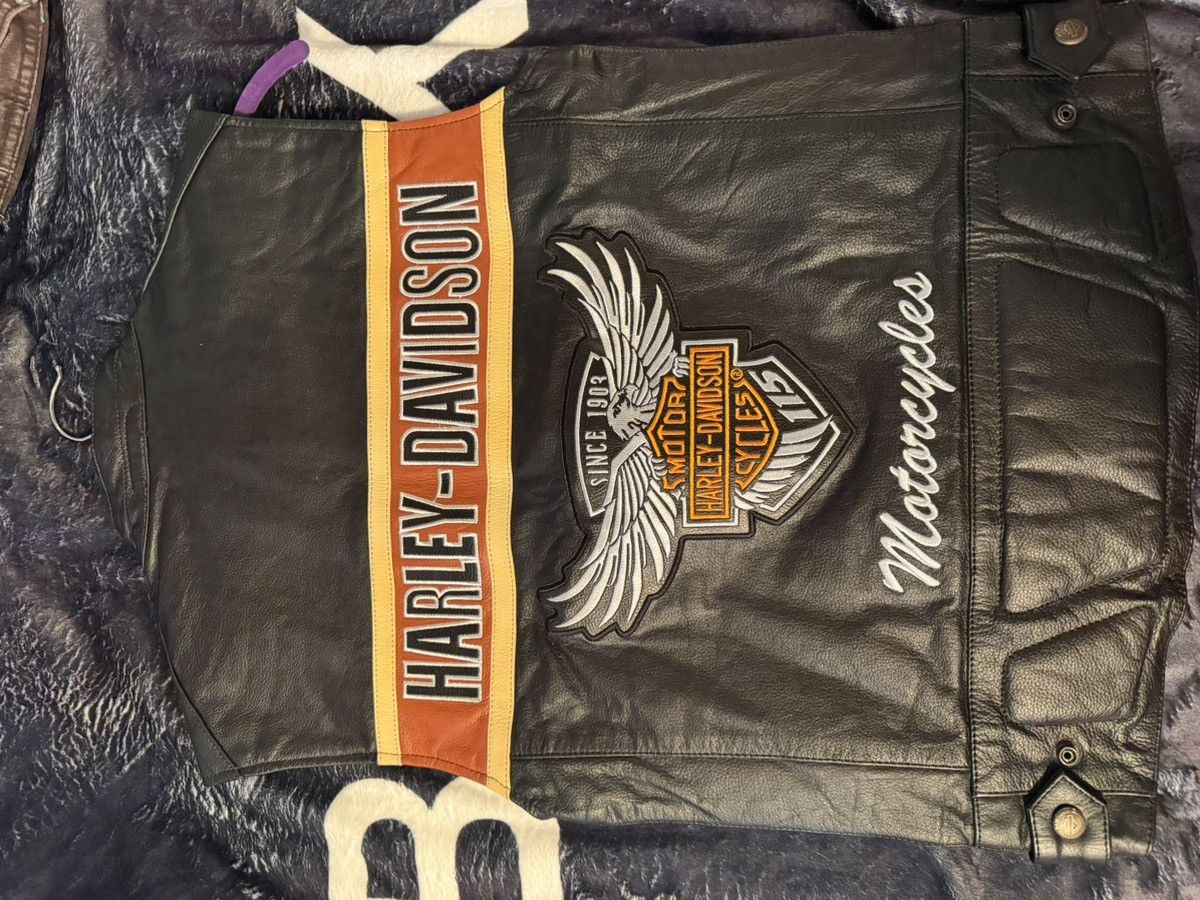 Harley Davidson Harley Davidson Genuine Leather Vest Size US S / EU 44-46 / 1 - 2 Thumbnail