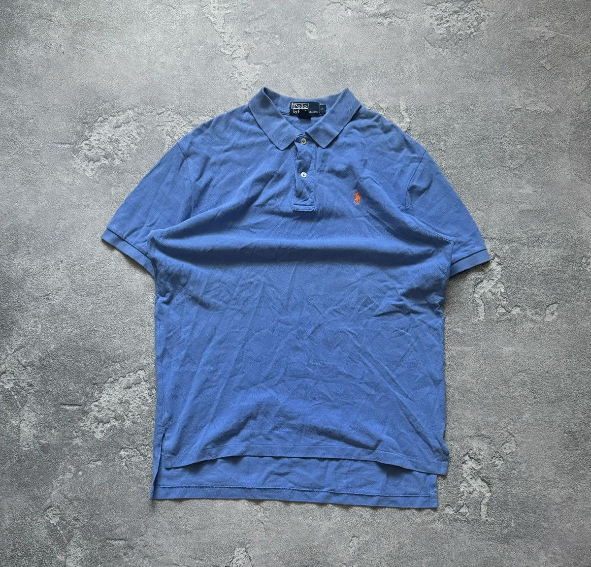 Polo Ralph Lauren × Vintage Polo Ralph Lauren L blue polo tee Tshirt relaxed dress rugby Size US L / EU 52-54 / 3 - 5 Thumbnail