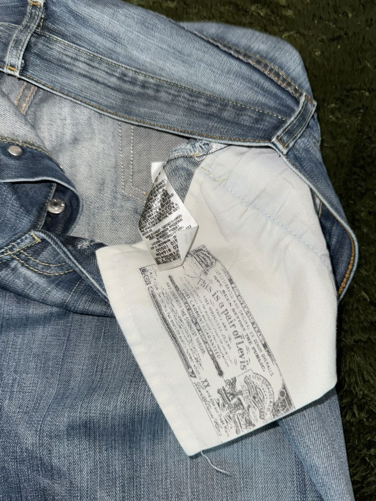 Levi's [W33/L32] Levi’s 501 Eu Release Cut-Off Vintage Wash Denim Size US 33 - 4 Thumbnail