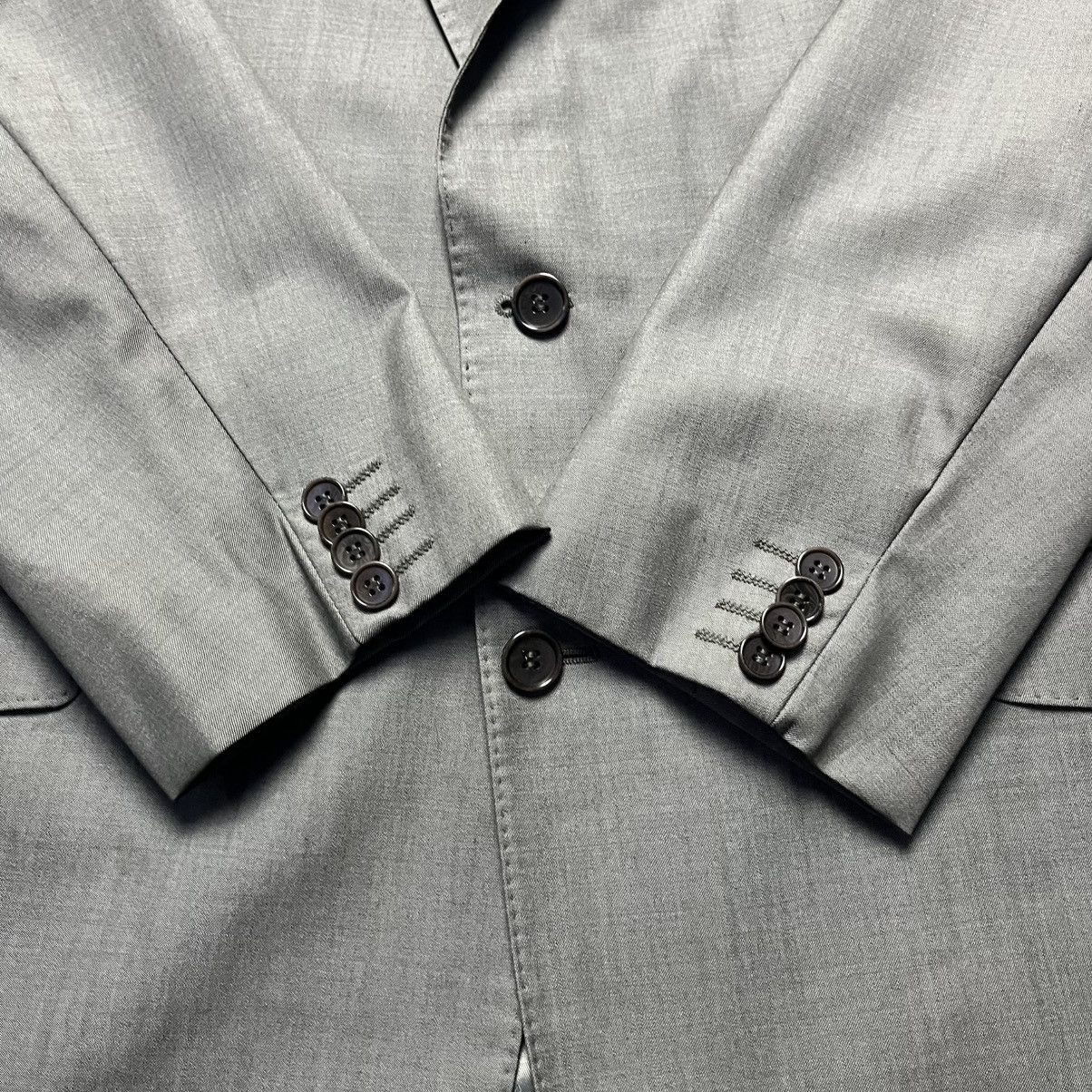 Balmain × Pierre Balmain × Vintage Vintage Balmain Homme Grey Wool Blazer Jacket Designer Size 46R - 10 Thumbnail