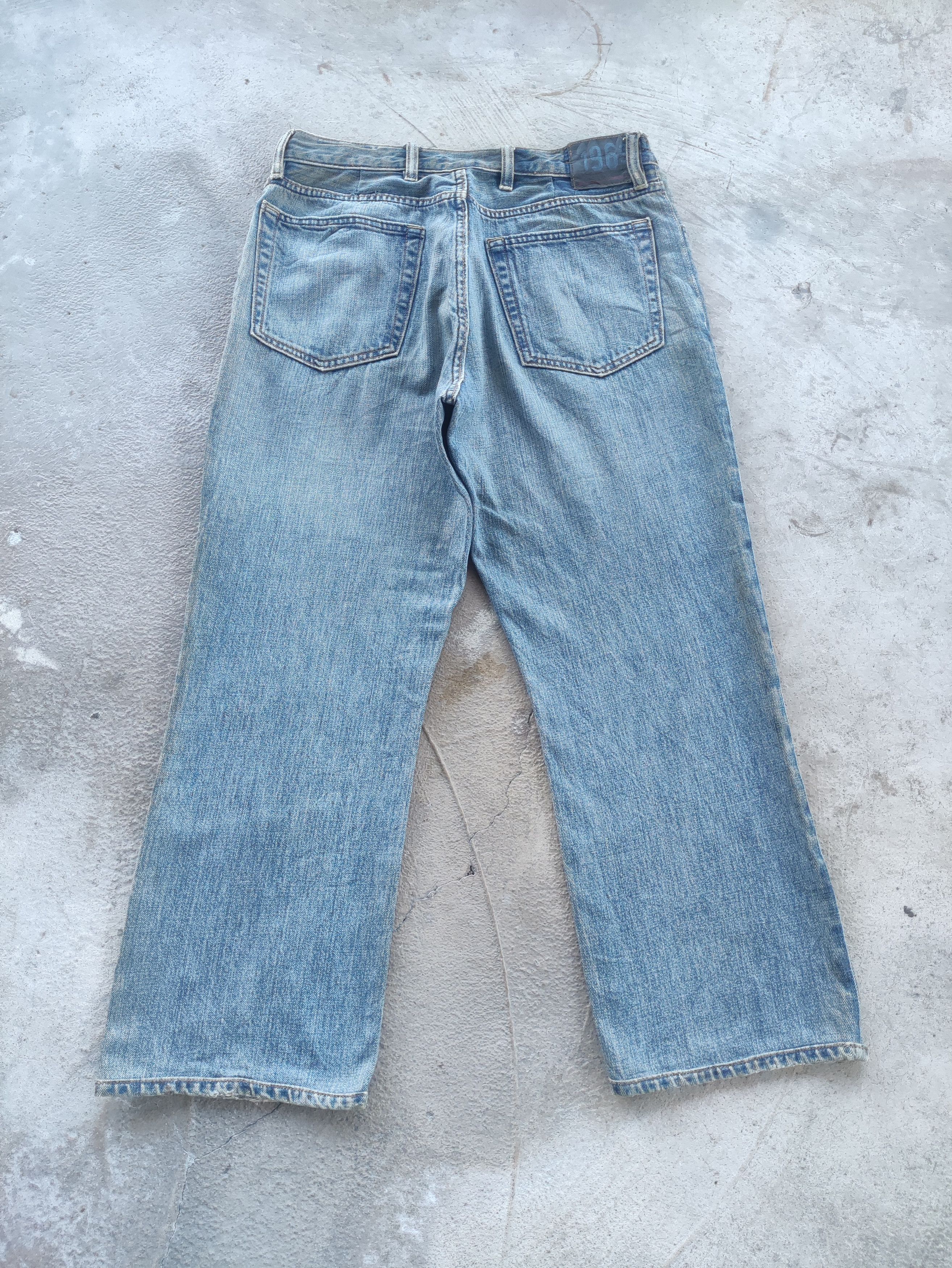 Gap Vintage Gap 1969 Selvedge Jean Distressed Faded Denim Size US 34 / EU 50 - 8 Thumbnail