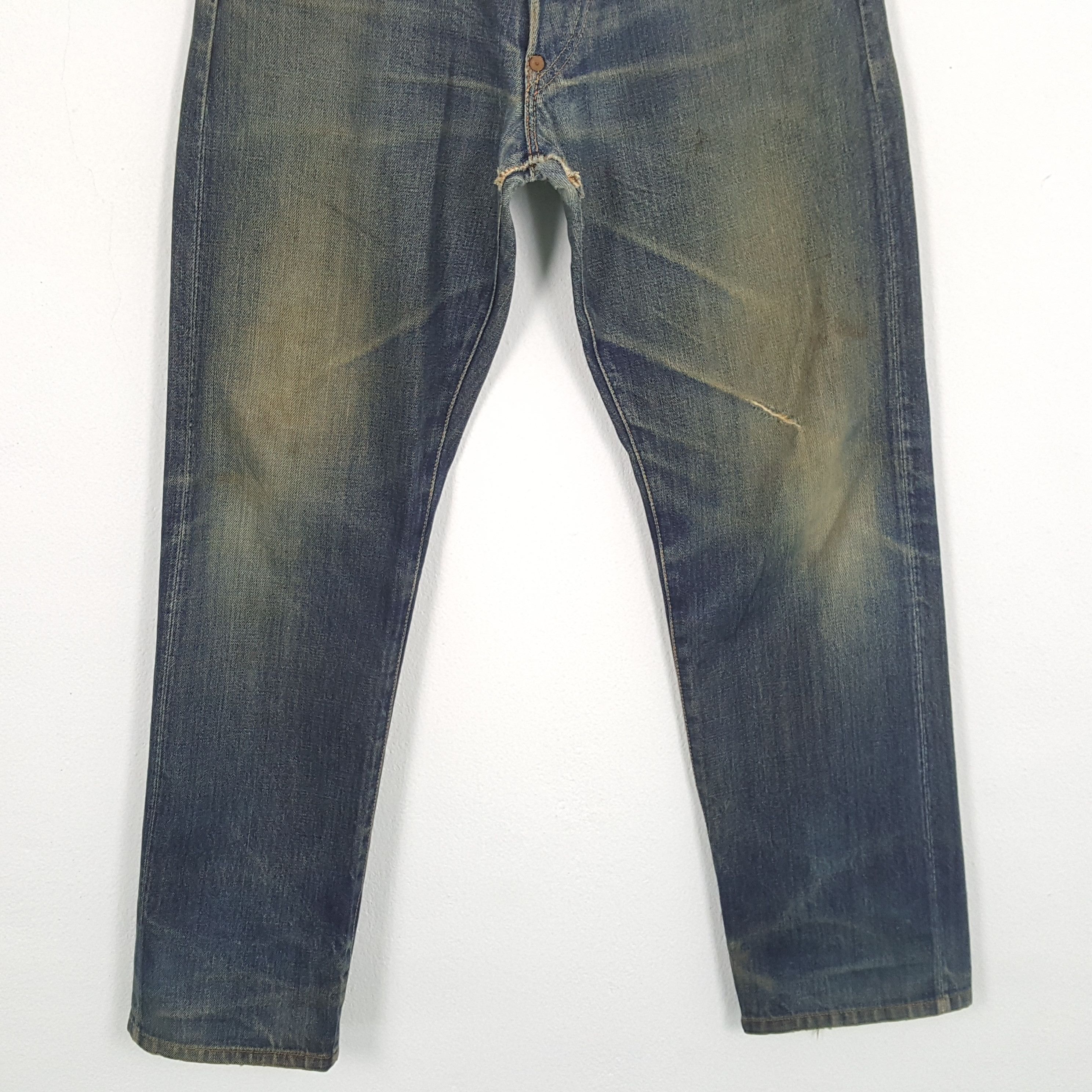 Evisu × Japanese Brand × Vintage Vintage EVISU Japanese Brand Daicock Custom Distressed Jeans Size US 30 / EU 46 - 6 Thumbnail