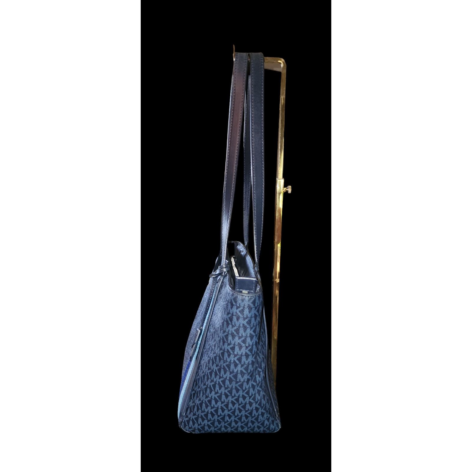 Michael Kors Michael Kors Whitney Signature Logo Tote (Blue/Multi) Size ONE SIZE - 7 Thumbnail