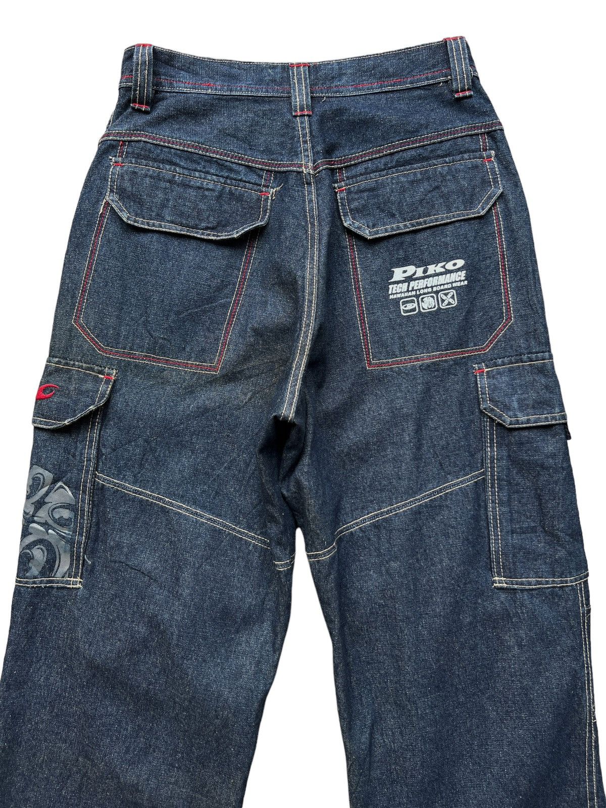 JNCO Piko Baggy Cargo Multipocket Tactical Denim Jeans 28x31 Size US 28 / EU 44 - 5 Thumbnail