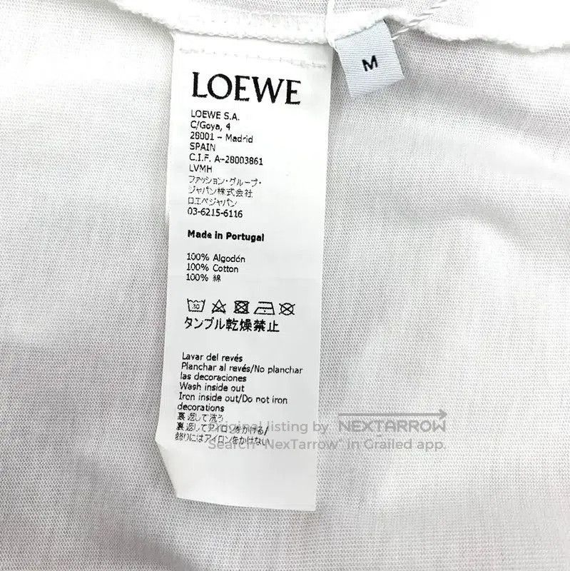 Loewe Loewe White Cotton Graphic T-Shirt for Women . Size M / US 6-8 / IT 42-44 - 6 Thumbnail