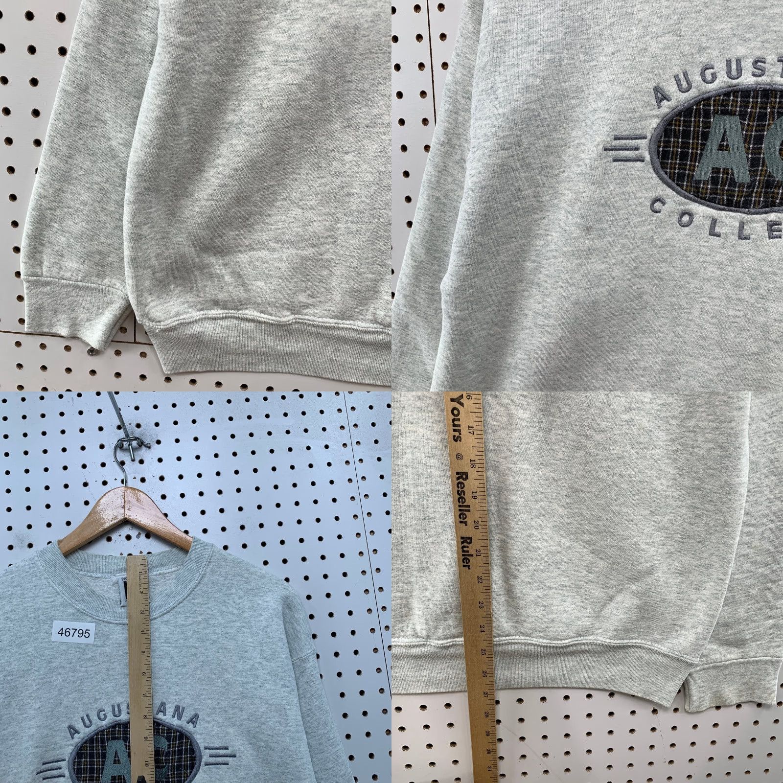 Vintage VINTAGE Augustana College Sweatshirt Mens Large Gray Fleece Embroidered USA Size US L / EU 52-54 / 3 - 8 Thumbnail