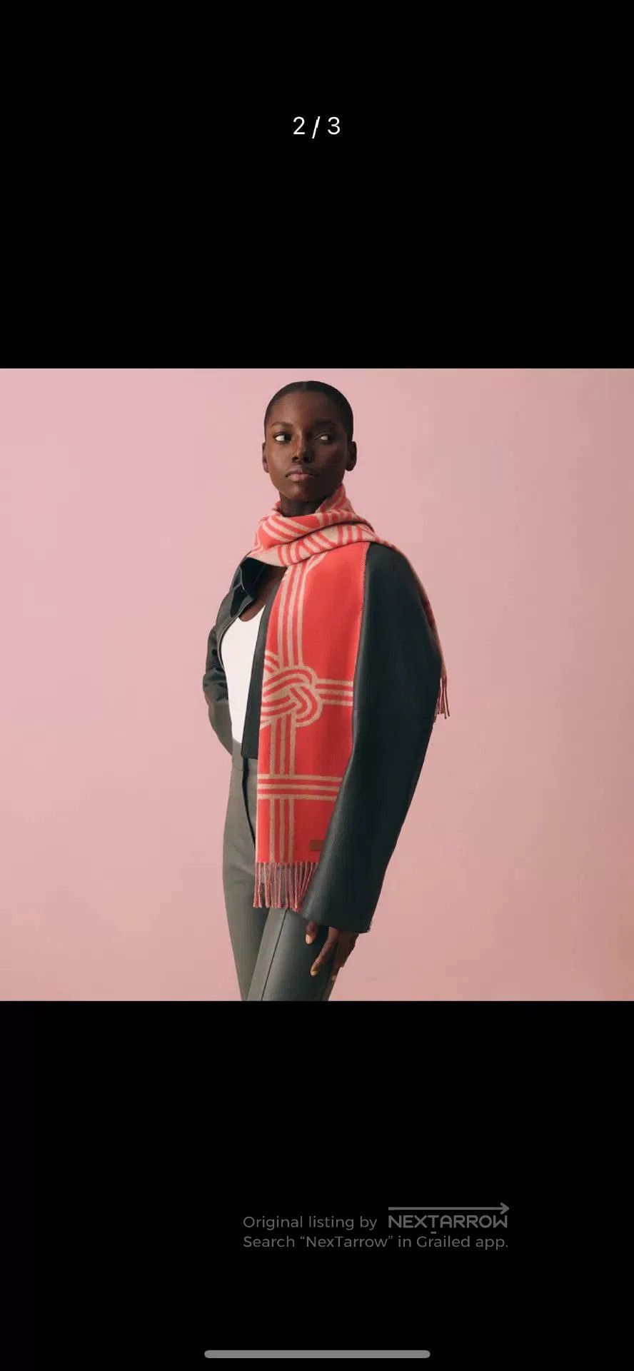 Hermes Hermes Petite Casaque Cashmere Scarf. Size ONE SIZE - 3 Thumbnail