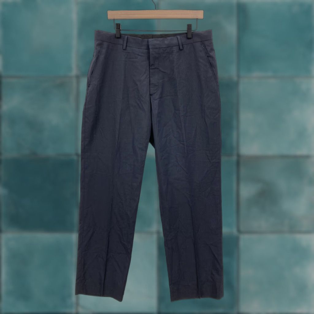 Banana Republic Banana Republic Dress Pants Mens 34x30 Navy Heather Pinstripe Flat Front Lined Size US 34 / EU 50 - 1 Thumbnail