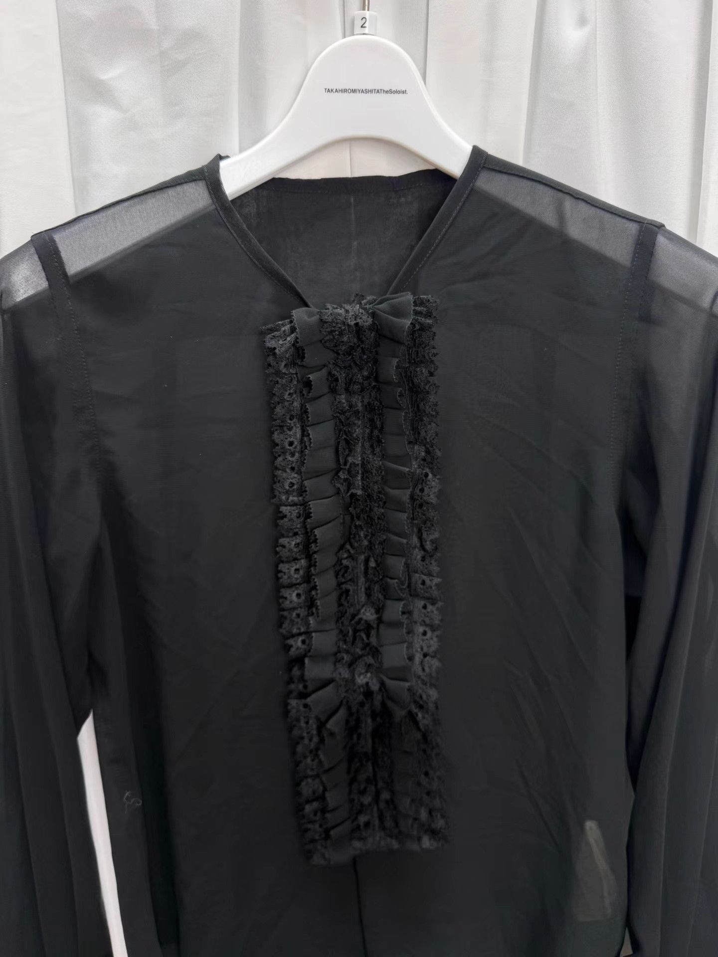 Comme des Garcons Comme des Garçons Sheer Tulle Ruffle Long Sleeve K20 Size XS / US 0-2 / IT 36-38 - 4 Thumbnail