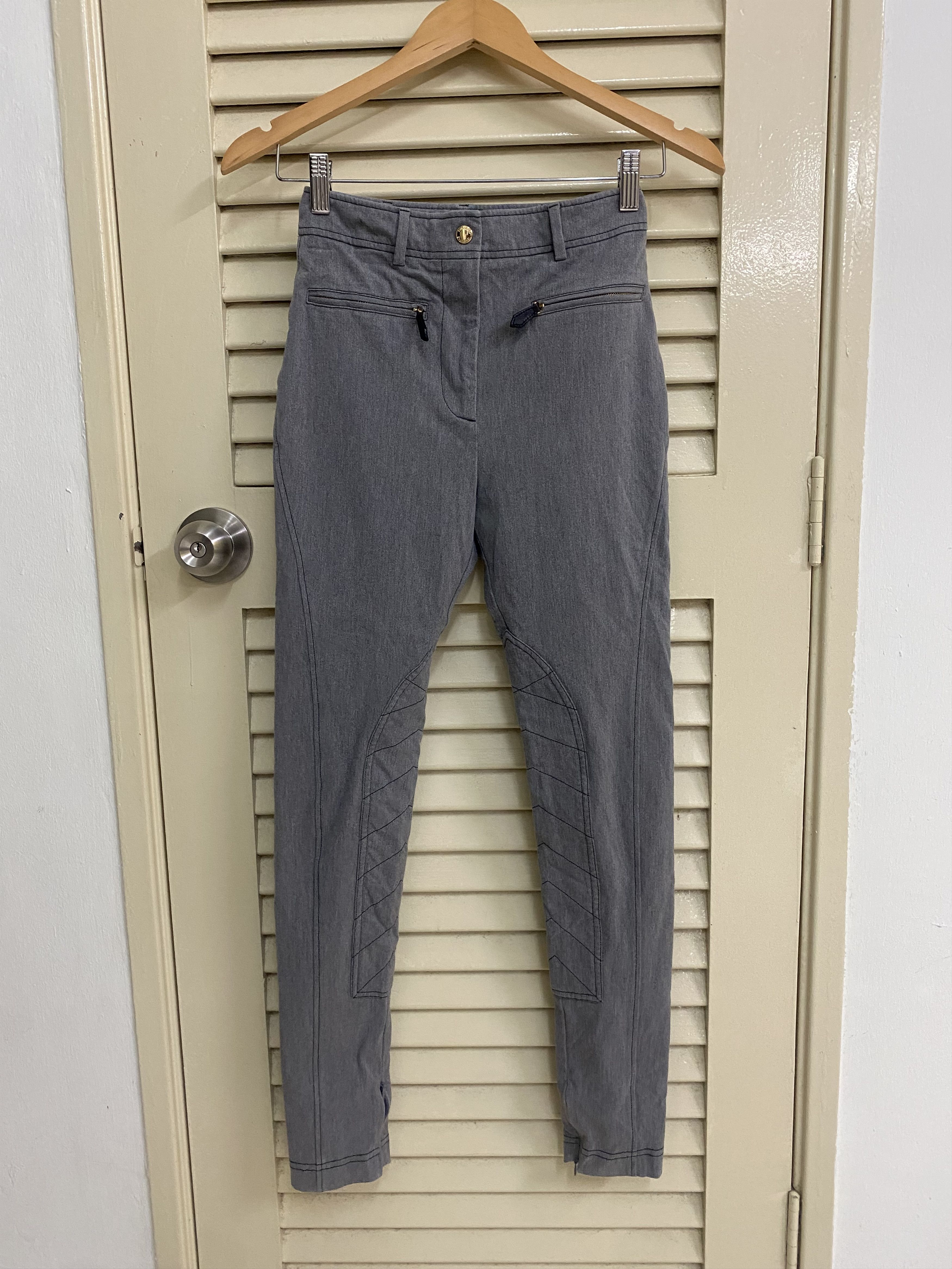 Burberry Burberry Jodie Grey Melange Equestrian Ankle Pants Size 25" / US 0 / IT 36 - 2 Thumbnail