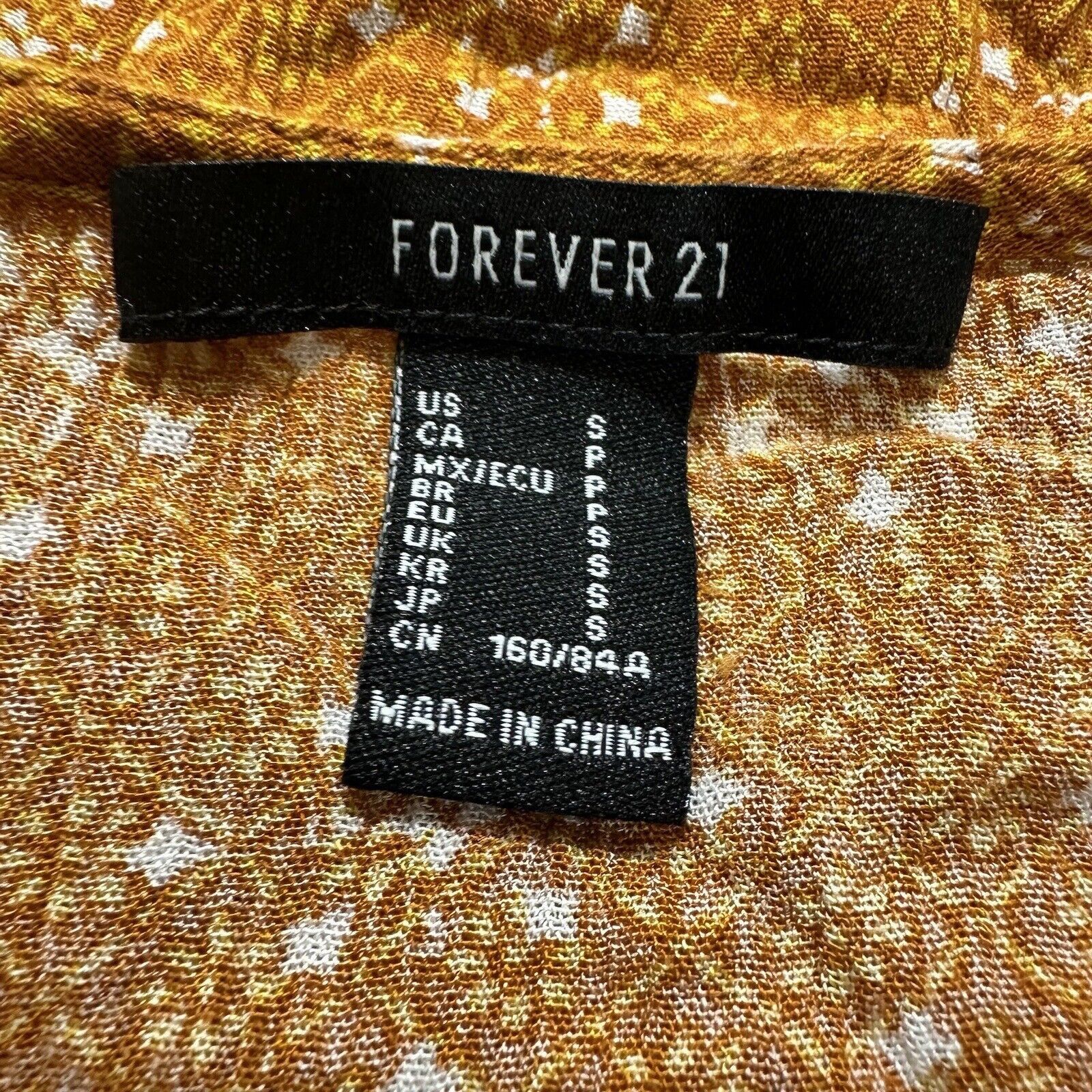 Forever 21 Forever 21 Small Orange Tiered A-Line Babydoll Mini Dress Size S / US 4 / IT 40 - 12 Thumbnail