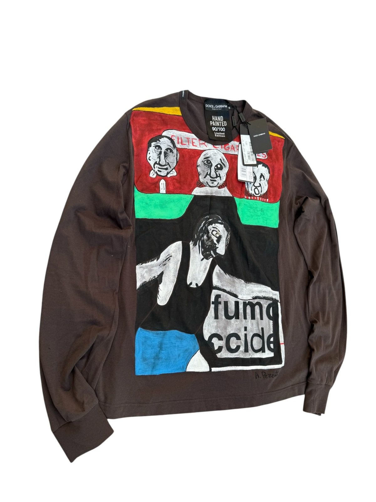 Dolce & Gabbana Dolce and Gabbana hand painted longsleeve Size US L / EU 52-54 / 3 - 3 Thumbnail