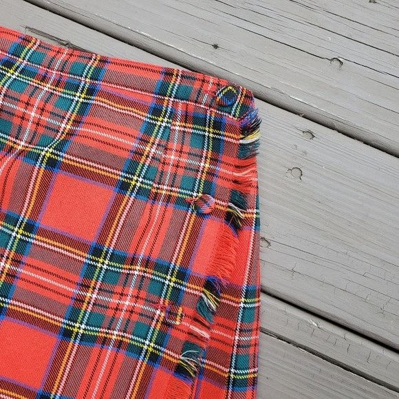 Designer × Vintage Vintage 90s y2k School Girl Wool Kilt Tartan Plaid Skirt Size 27" / US 4 / IT 40 - 5 Thumbnail