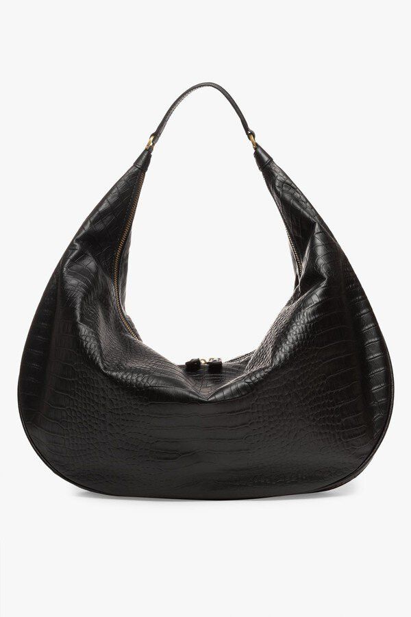 Staud - Croc Embossed Sasha Bag - Large