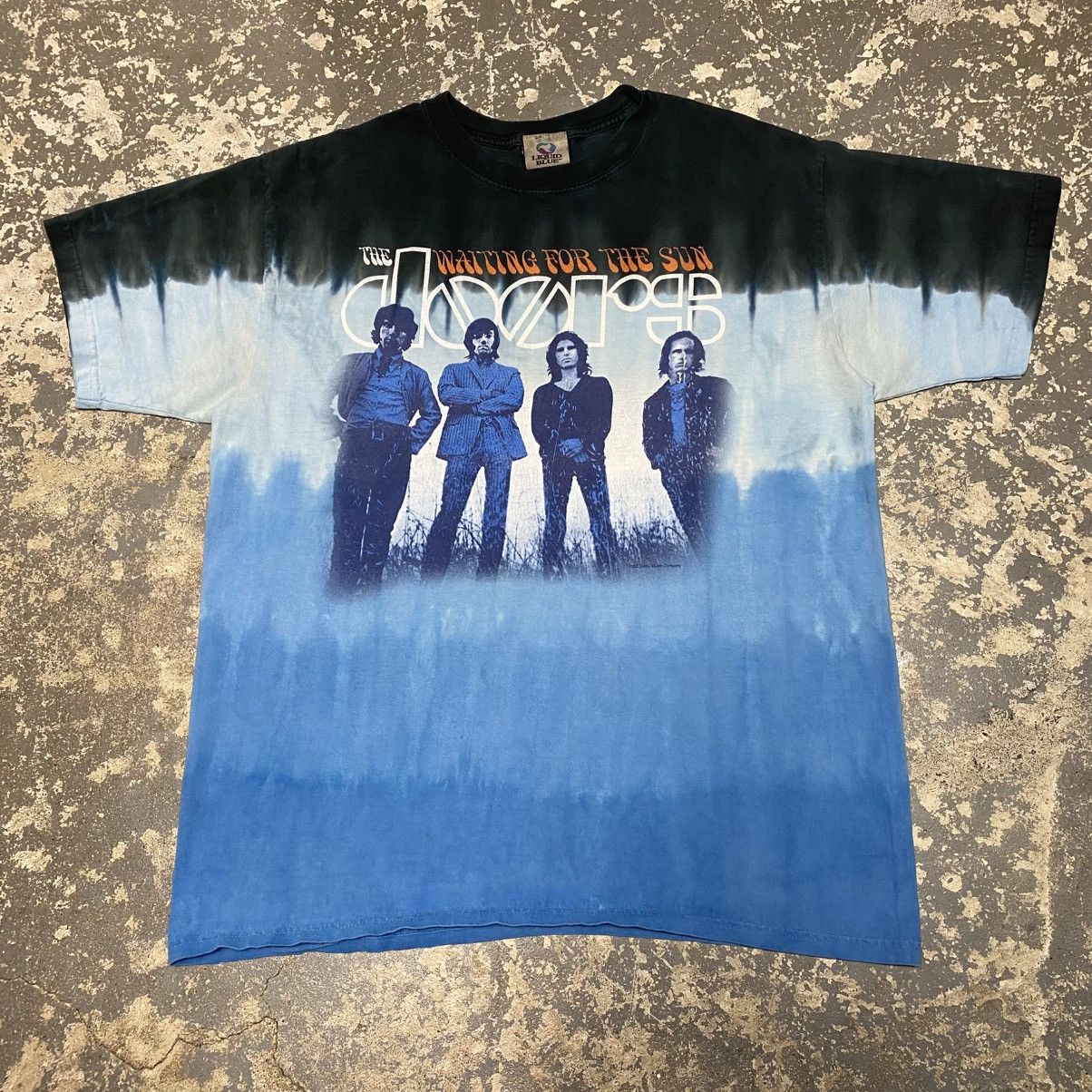 Vintage The Doors Liquid Blue Jim Morris Band Concert Tshirt