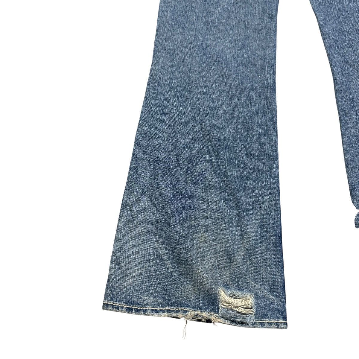 True Religion Vintage True Religion Denim Flare Jeans Distressed Size US 33 - 15 Thumbnail