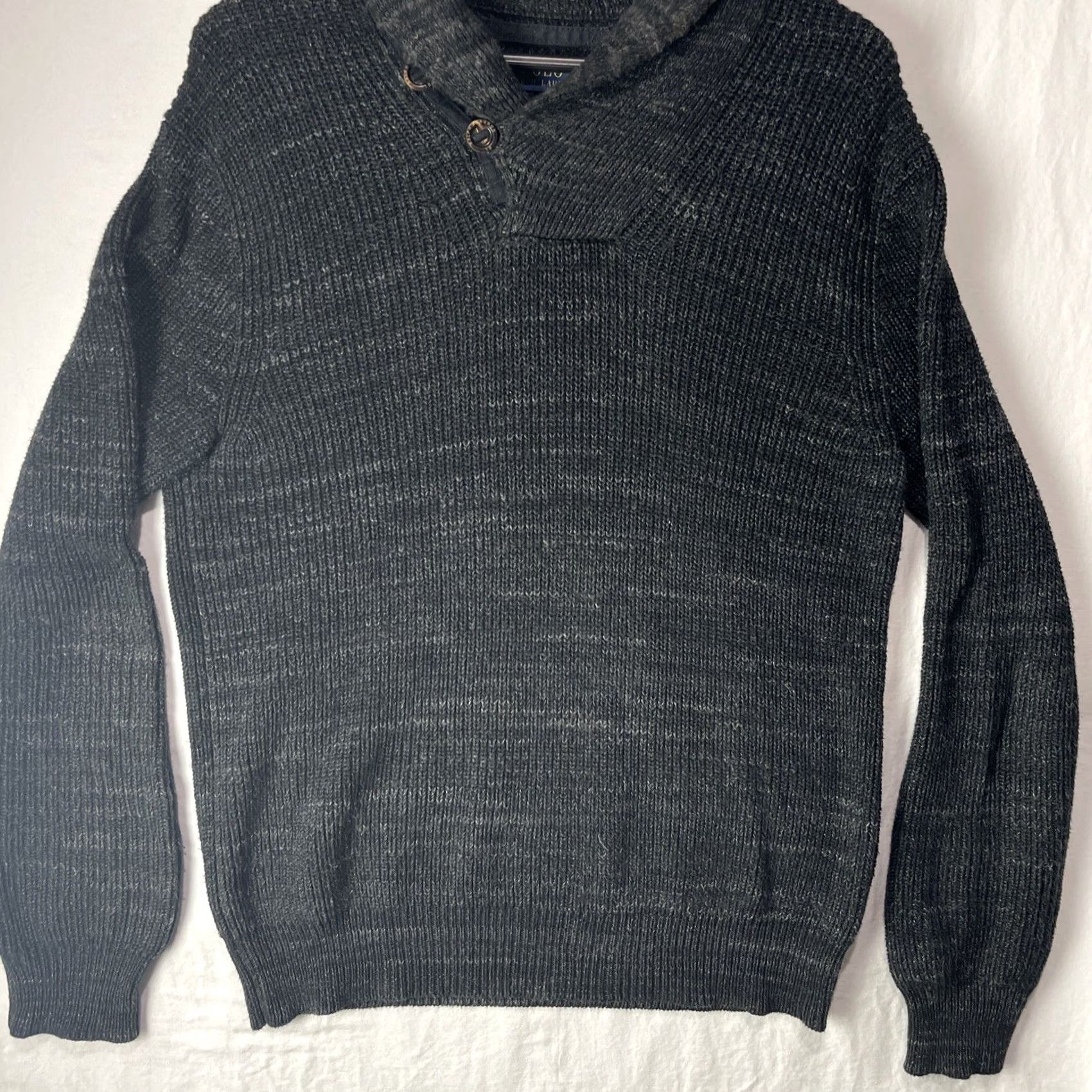 Polo Ralph Lauren Polo Ralph Lauren Sweater Mens Small Shawl Collar Fisherman Button Knit Adult Size US S / EU 44-46 / 1 - 3 Thumbnail
