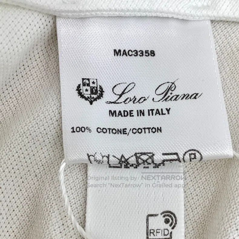Loro Piana Loro Piana White cotton collar single-breasted short-sleev Size US XL / EU 56 / 4 - 6 Thumbnail