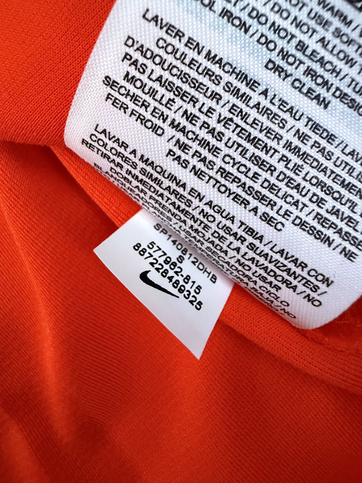 Nike Nike Netherlands Holland 2014 World Cup Jersey Van Persie #9 Size US S / EU 44-46 / 1 - 6 Thumbnail