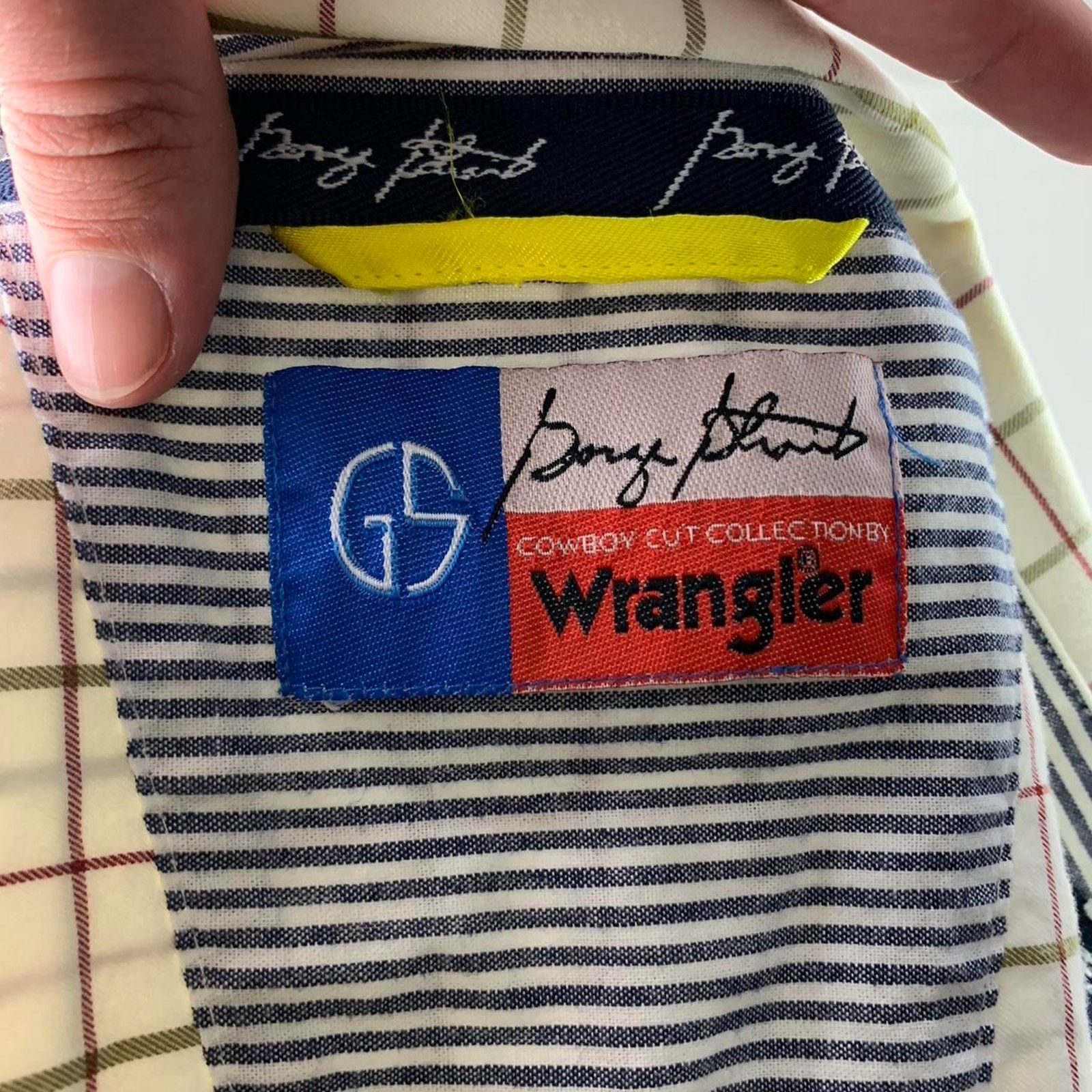 Vintage × Wrangler Vintage Wrangler George Strait Striped Button Up Shirt Size US M / EU 48-50 / 2 - 5 Thumbnail
