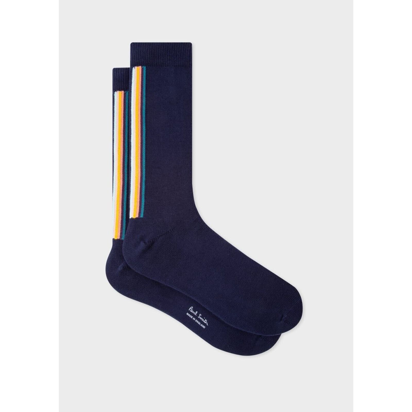 Paul Smith NWT $35 Paul Smith vertical stripe socks Made in England! Size ONE SIZE - 1 Thumbnail