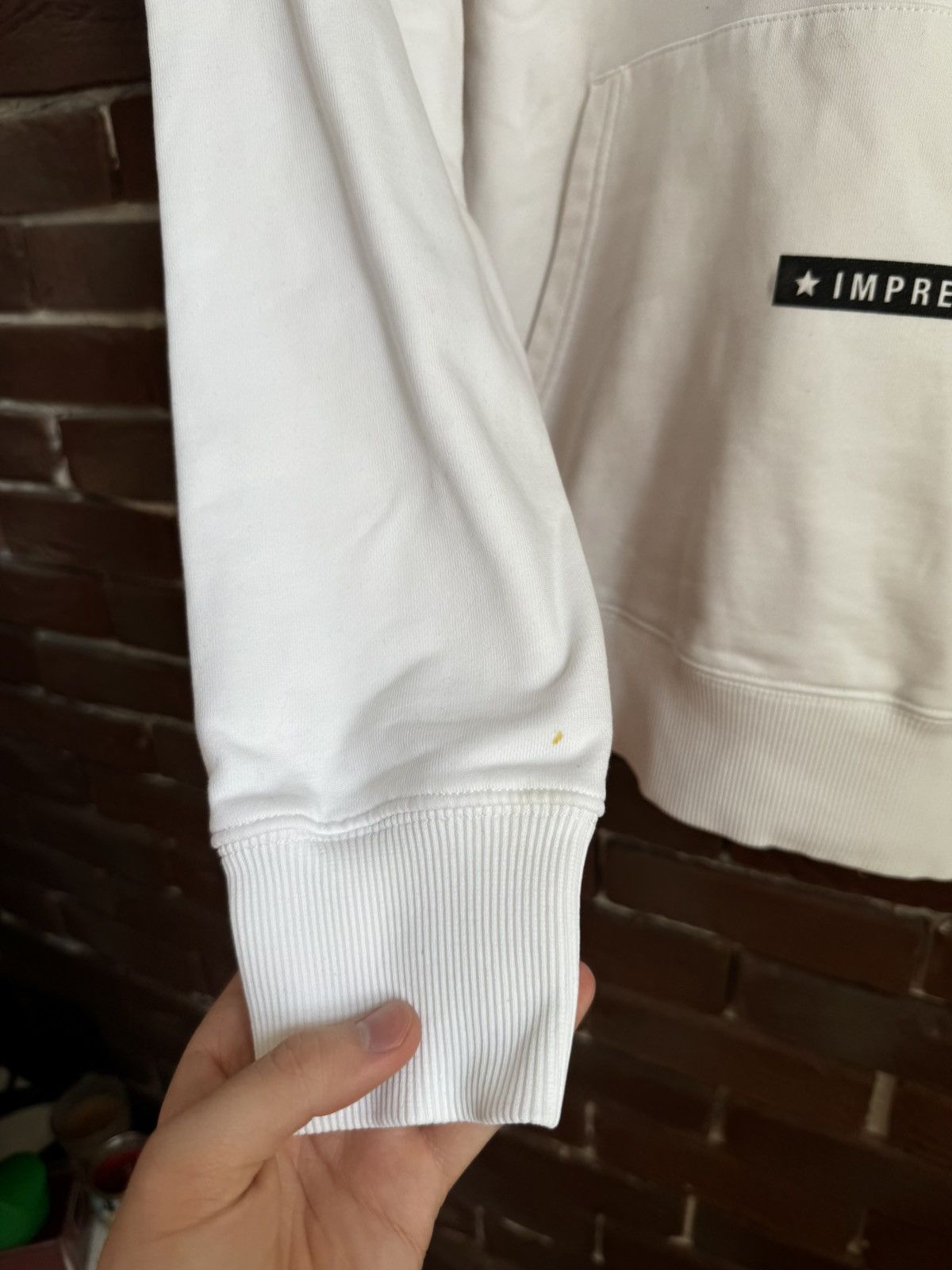 Helmut Lang Rare Helmut Lang white impress hoodie Small Designer Hype Size US S / EU 44-46 / 1 - 8 Thumbnail
