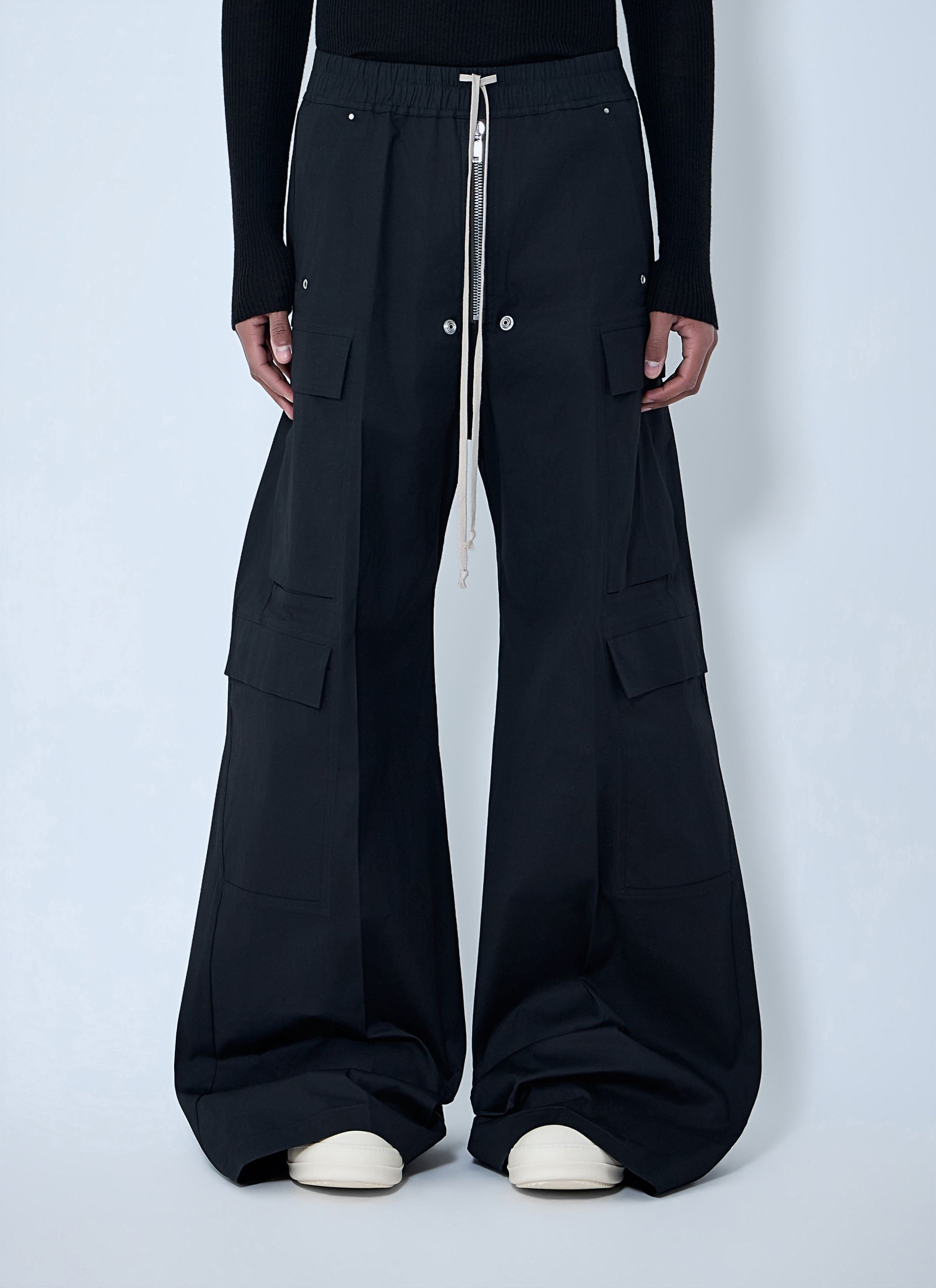 Rick Owens Rick Owens FOG Biker Joggers Black RU01B1369 sz 48 IT 