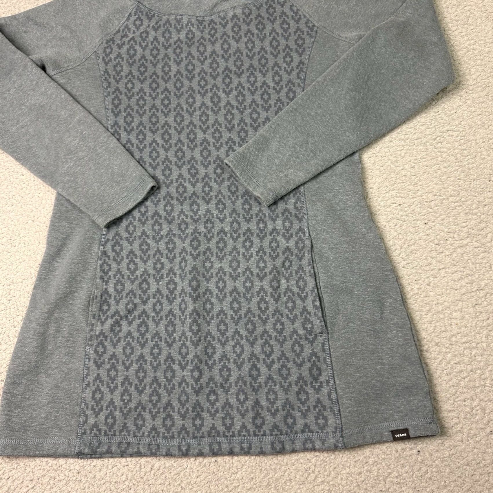 Prana prAna Hooded Sweater Womens M Blue Long Sleeve Pocket Knit Tunic Casual M Size M / US 6-8 / IT 42-44 - 3 Thumbnail