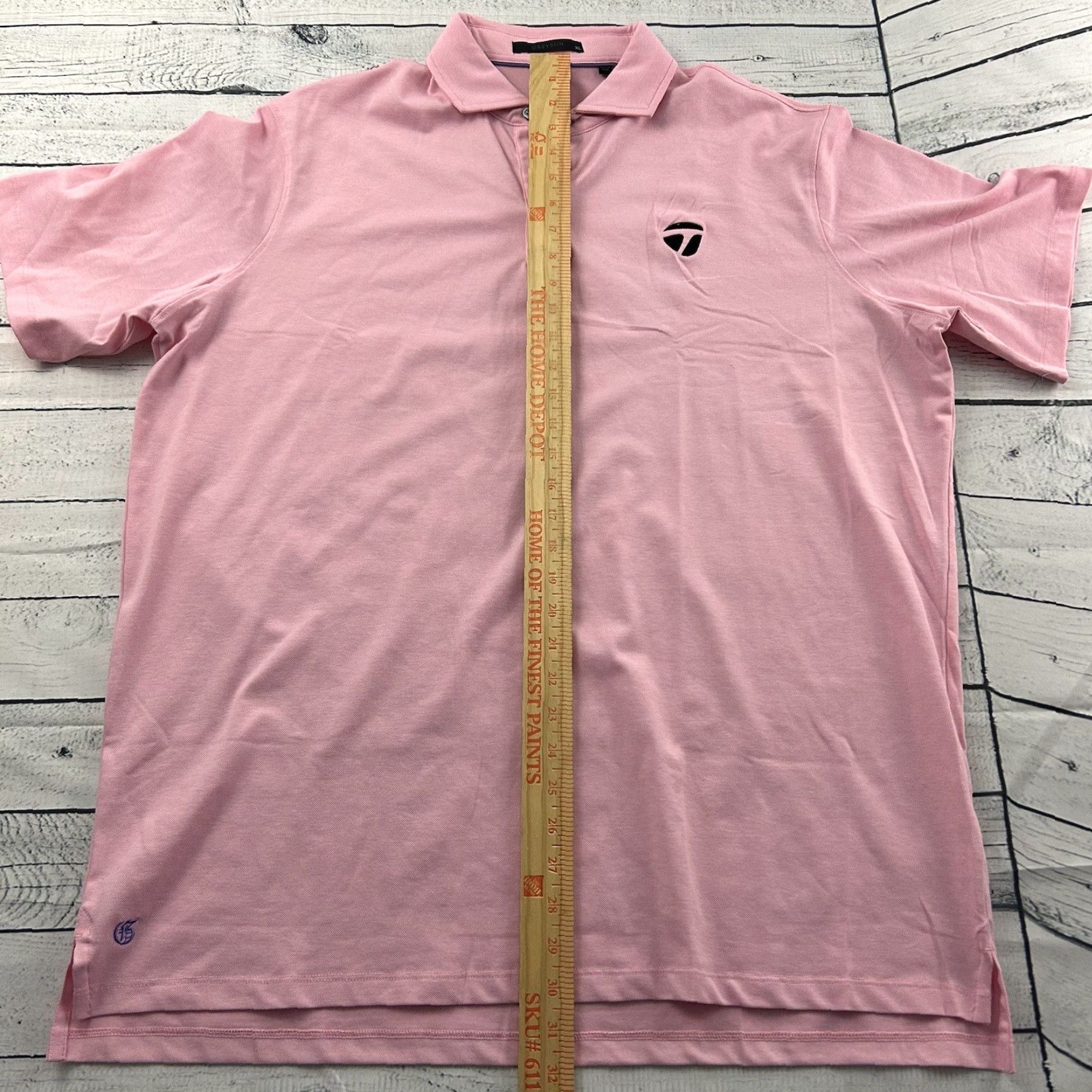 Vintage Greyson Taylormade Tour Short Sleeve Golf Polo Shirt Men's XL Pink Size US XL / EU 56 / 4 - 5 Thumbnail