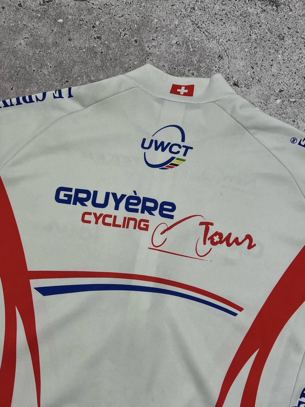 Vintage Vintage Swiss Cycling Jersey Short Sleeve Size US L / EU 52-54 / 3 - 5 Thumbnail