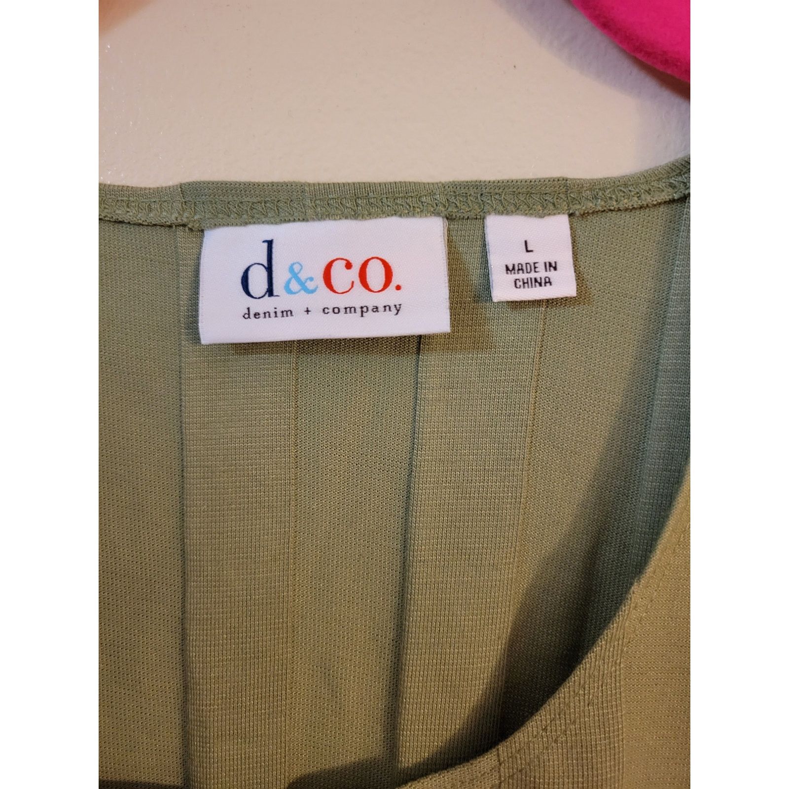 Denim & Co. Denim & Co Green Top L Size L / US 10 / IT 46 - 2 Thumbnail