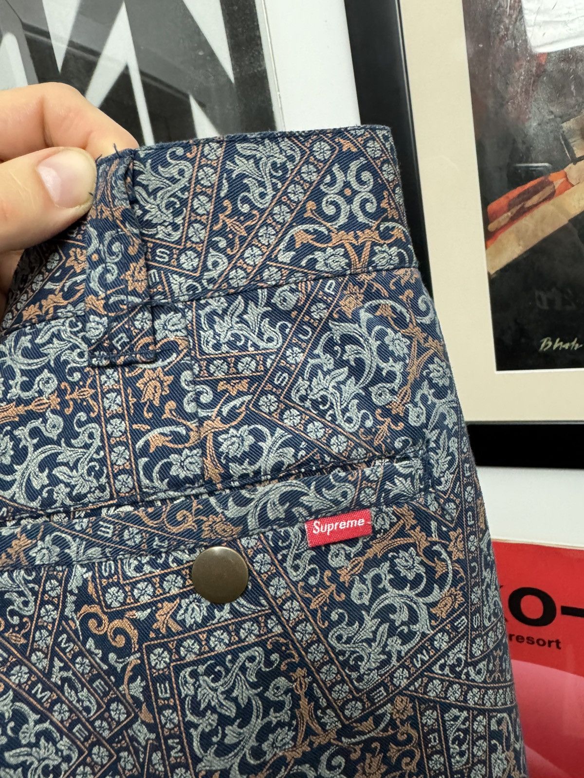 Supreme Supreme Work Pant Fullprint Floar Paisley Skate Streetwear Size US 30 / EU 46 - 4 Thumbnail