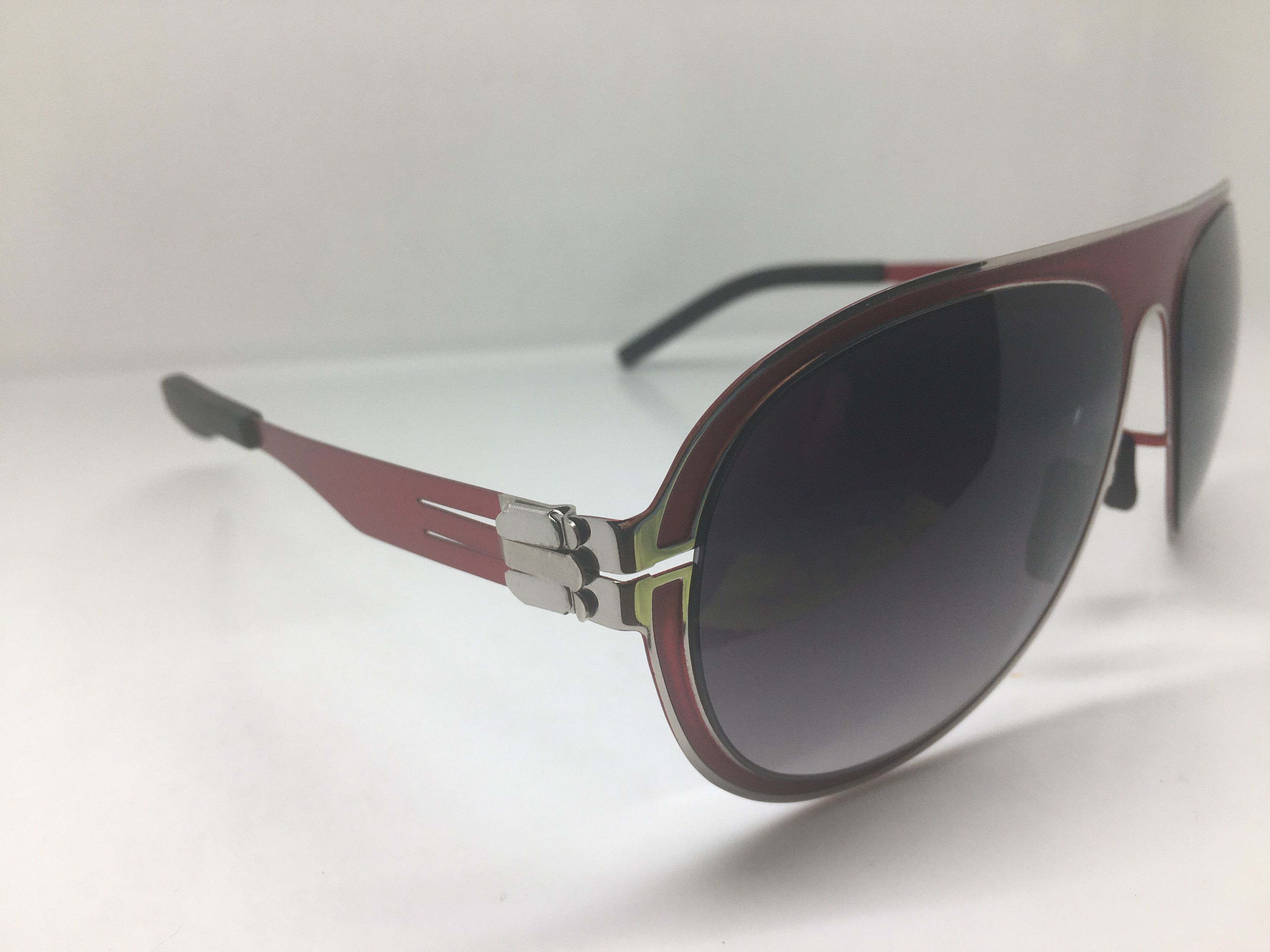 Other FEADERZ YEPERDOODLE Red Silver Alloy Aviator Sunglasses Size ONE SIZE - 2 Thumbnail