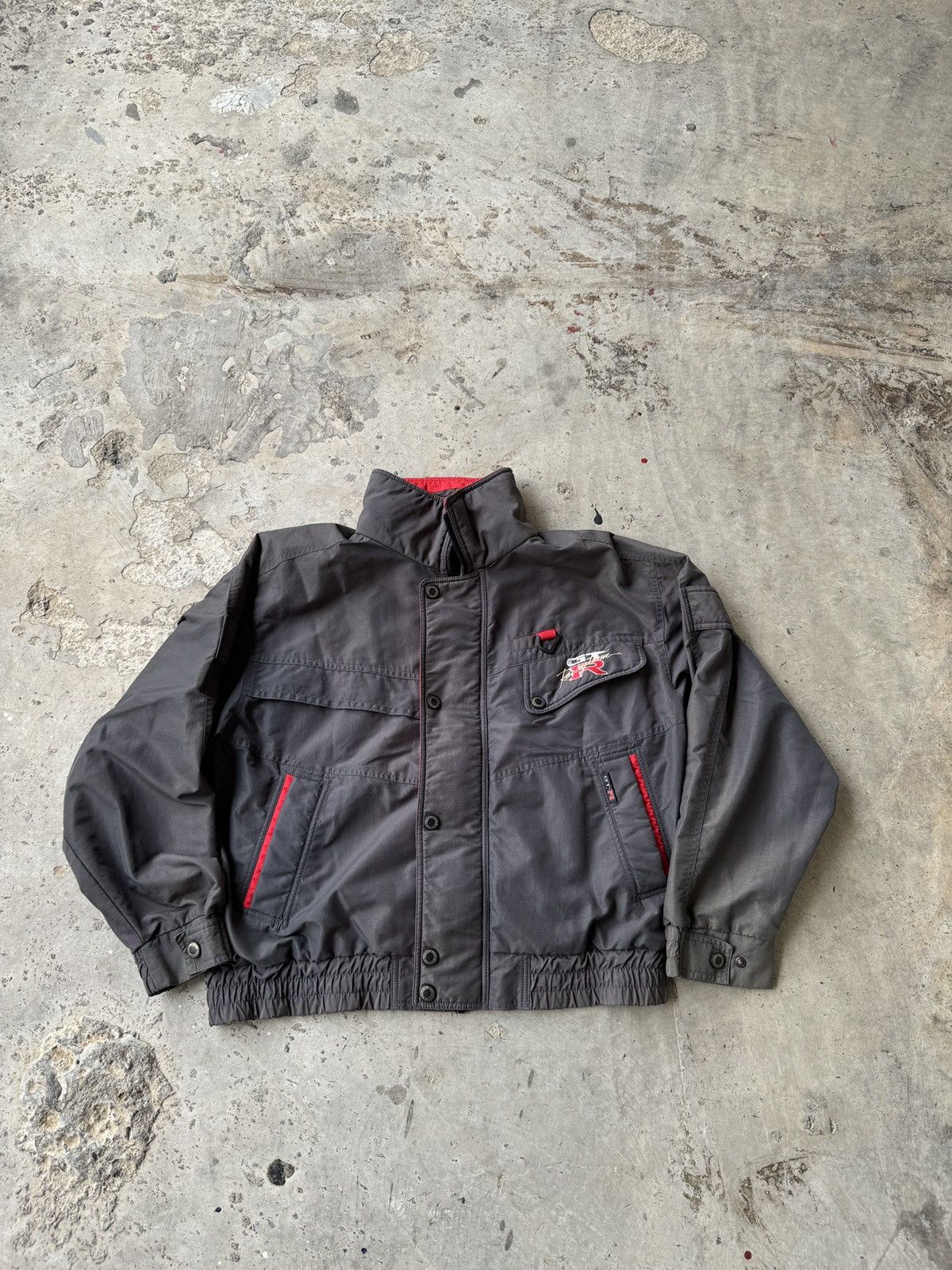 Bomber Jacket × Racing × Vintage *RARE* VINTAGE Nissan GTR RACING TEAM ...