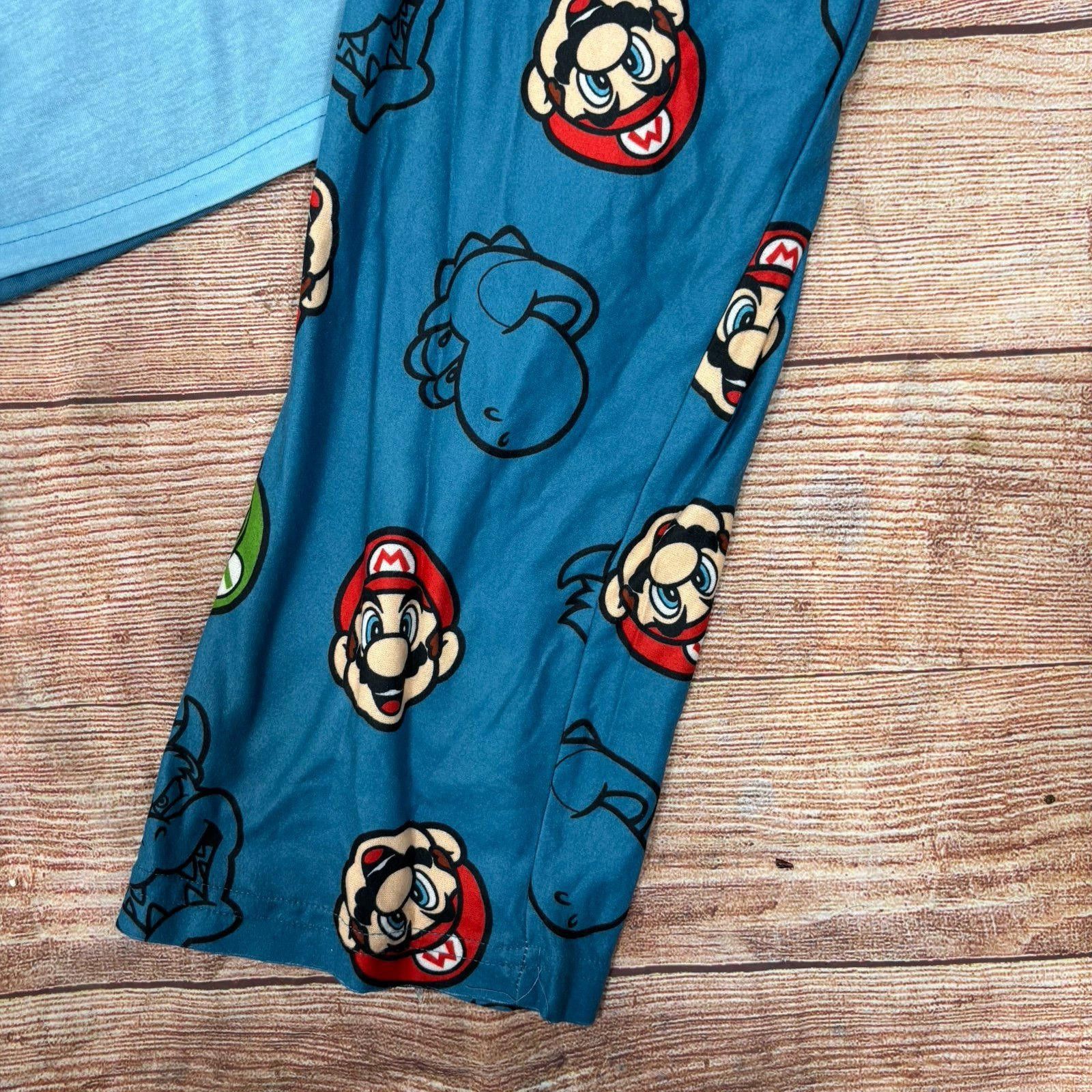 Nintendo Nintendo Super Mario Boys Size 8 Pajama Set Size ONE SIZE - 4 Thumbnail