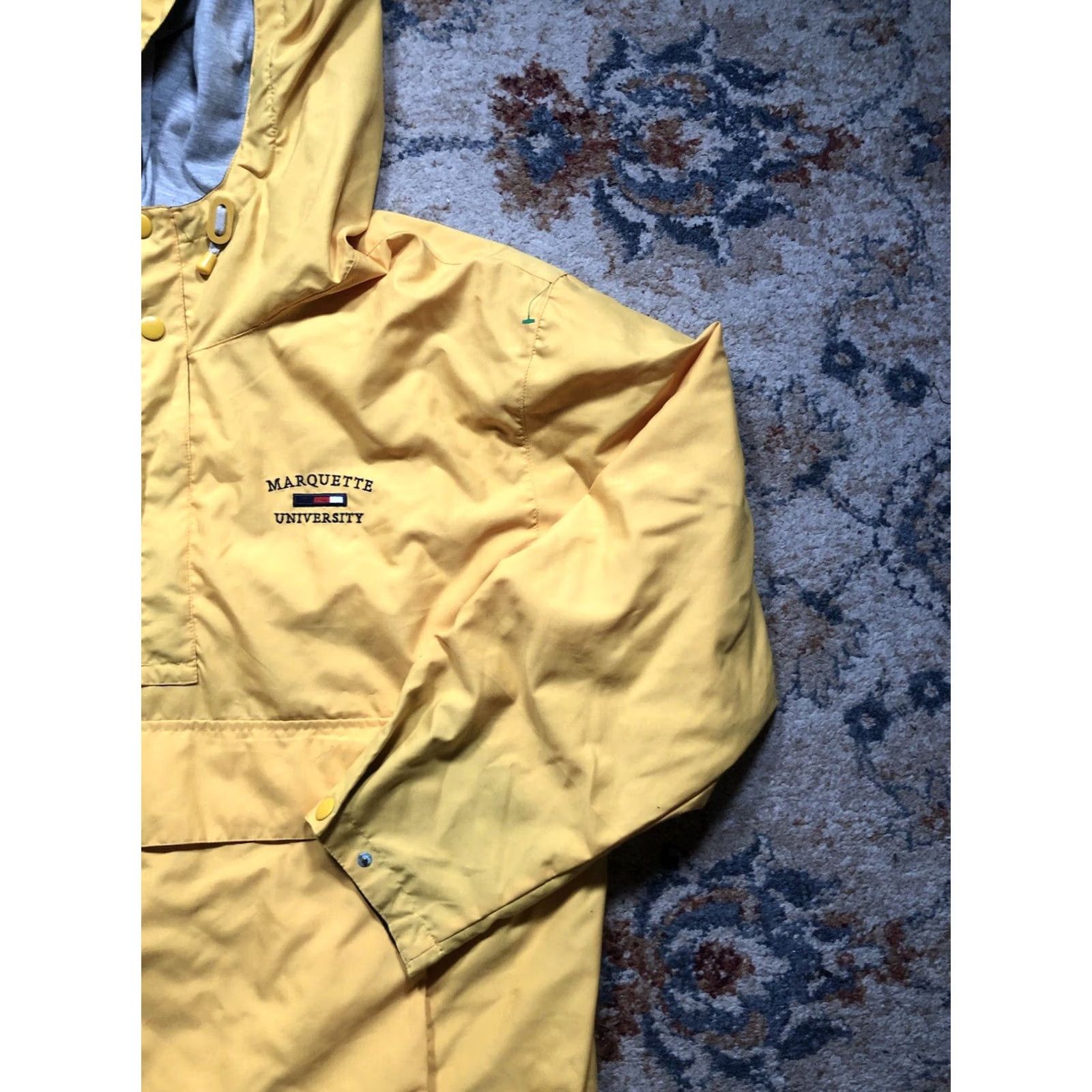 Rains Oarsman 913 Jacket Men L Yellow Zip Hooded Rain Coat Outdoor Size US L / EU 52-54 / 3 - 4 Thumbnail