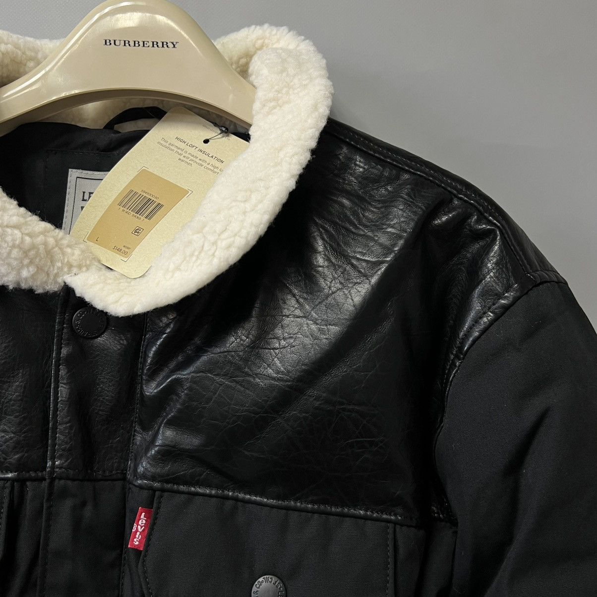Levi's Levi's Men's Quilted Woodsman Puffer Jacket Black NEW NWT Size US L / EU 52-54 / 3 - 15 Thumbnail