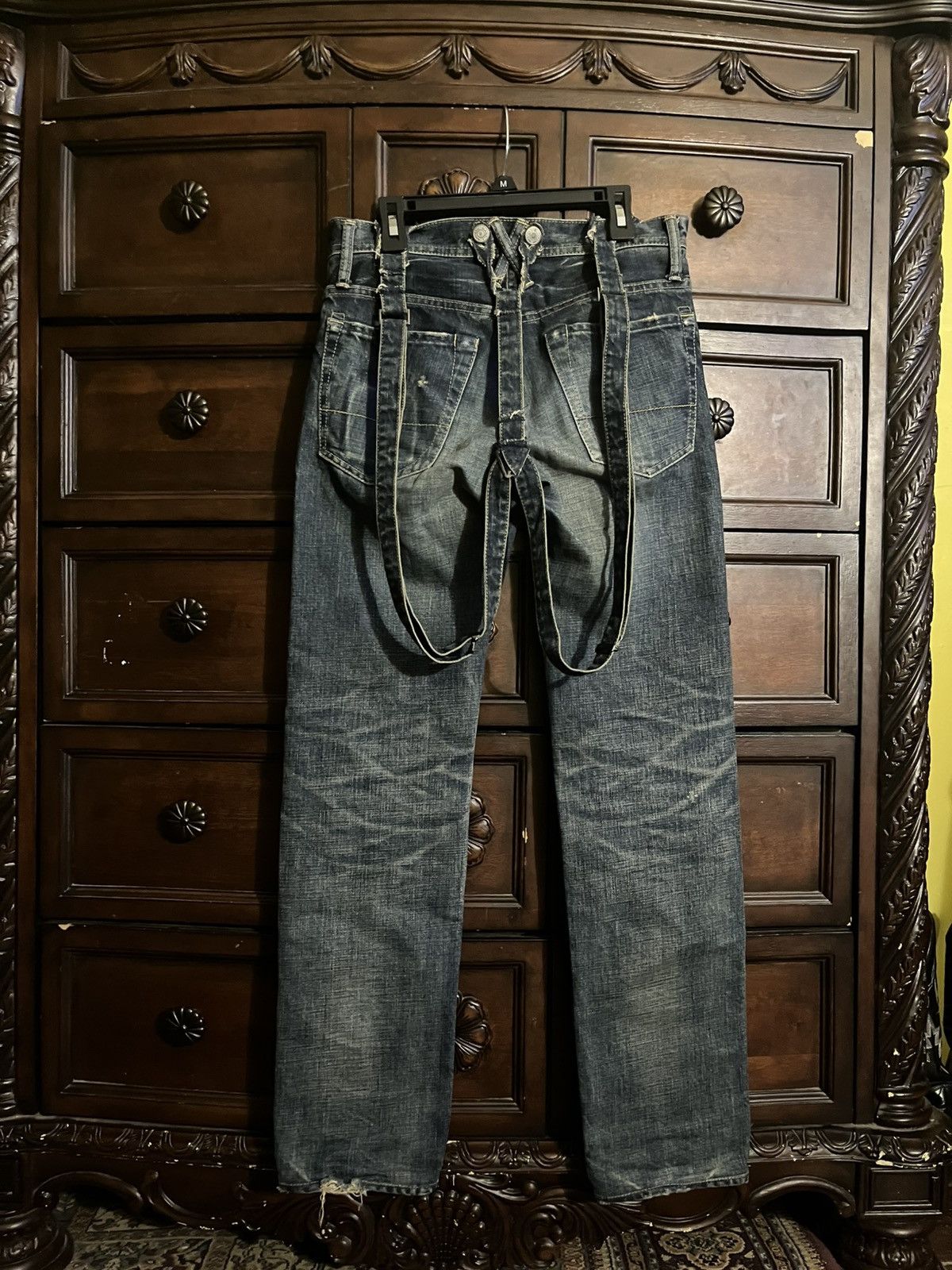 Hysteric Glamour × Japanese Brand × Vintage Hysteric glamour suspender pants Size US 28 / EU 44 - 3 Thumbnail