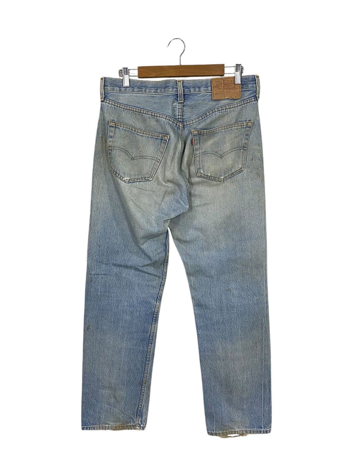 Levi's Vintage levis 80s 501 denim distressed Size US 33 - 6 Thumbnail